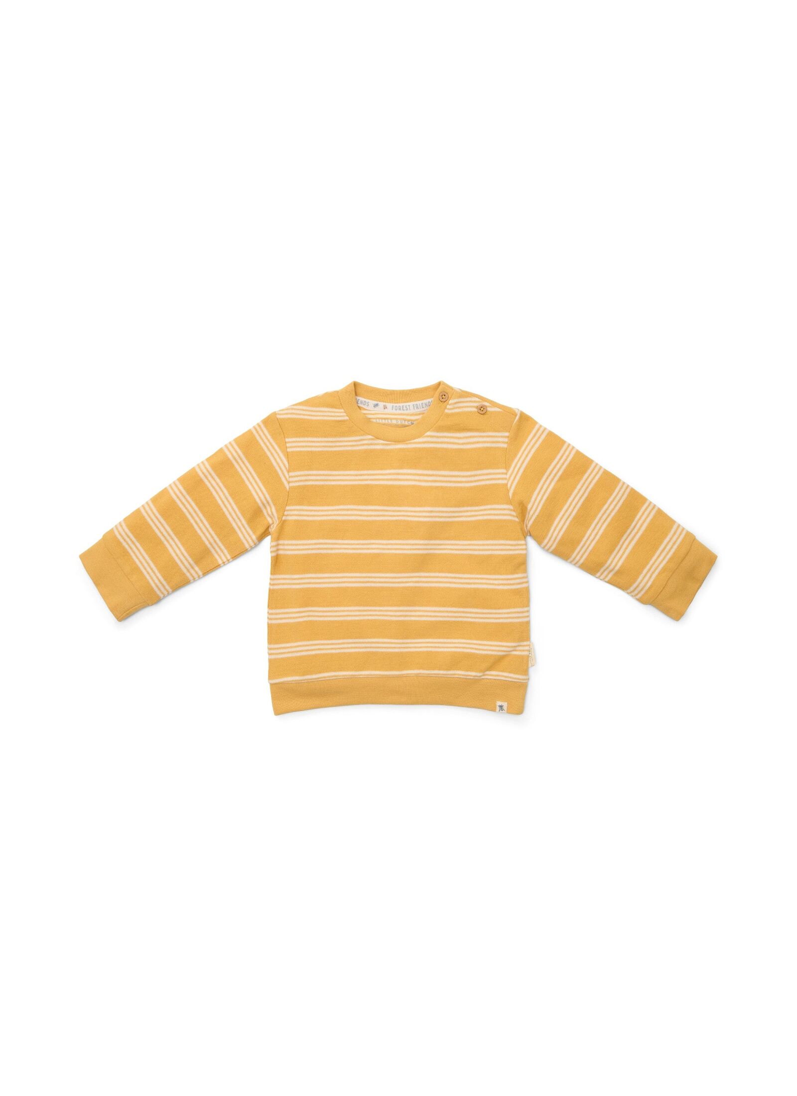 ORGANIC COTTON SWEATSHIRT YELLOW STRIPE