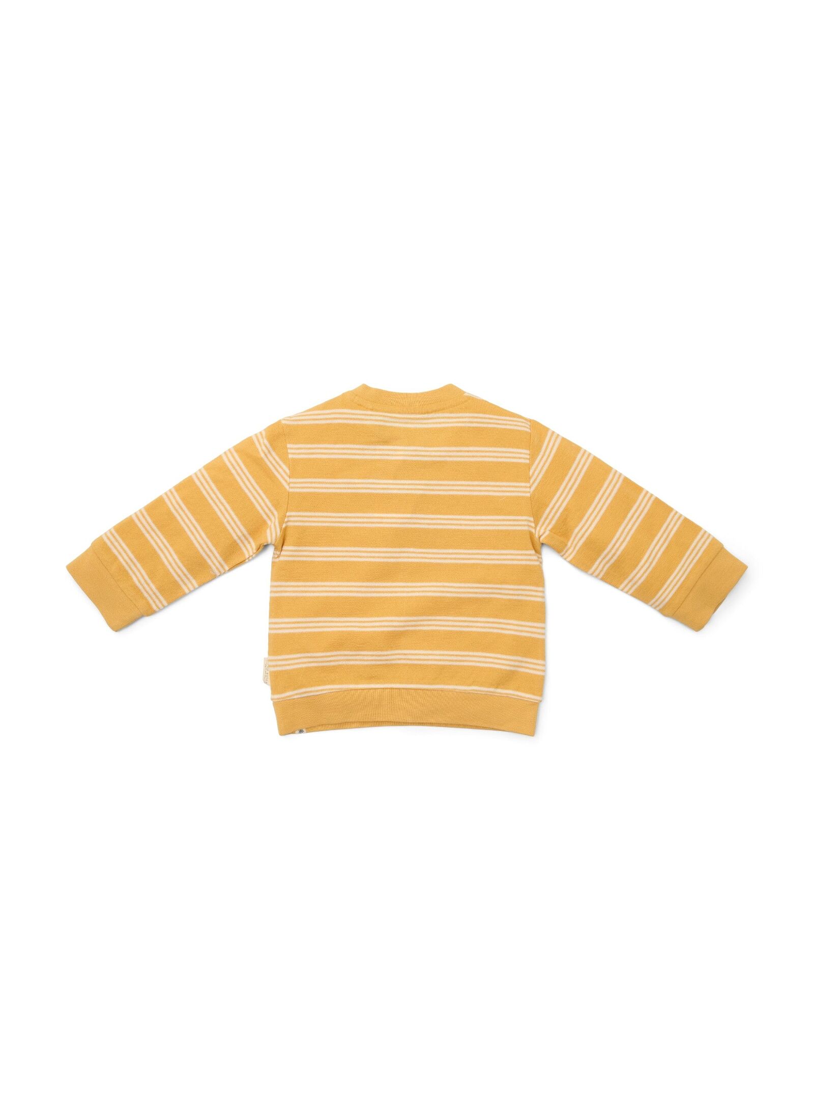 ORGANIC COTTON SWEATSHIRT YELLOW STRIPE