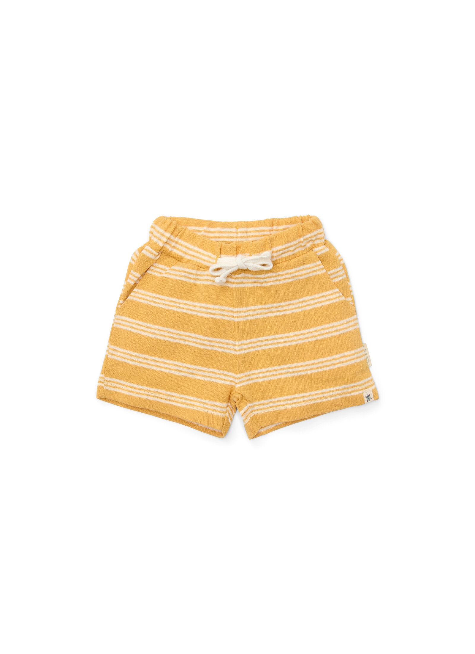 SHORTS FROM ORGANIC COTTON YELLOW STRIPE
