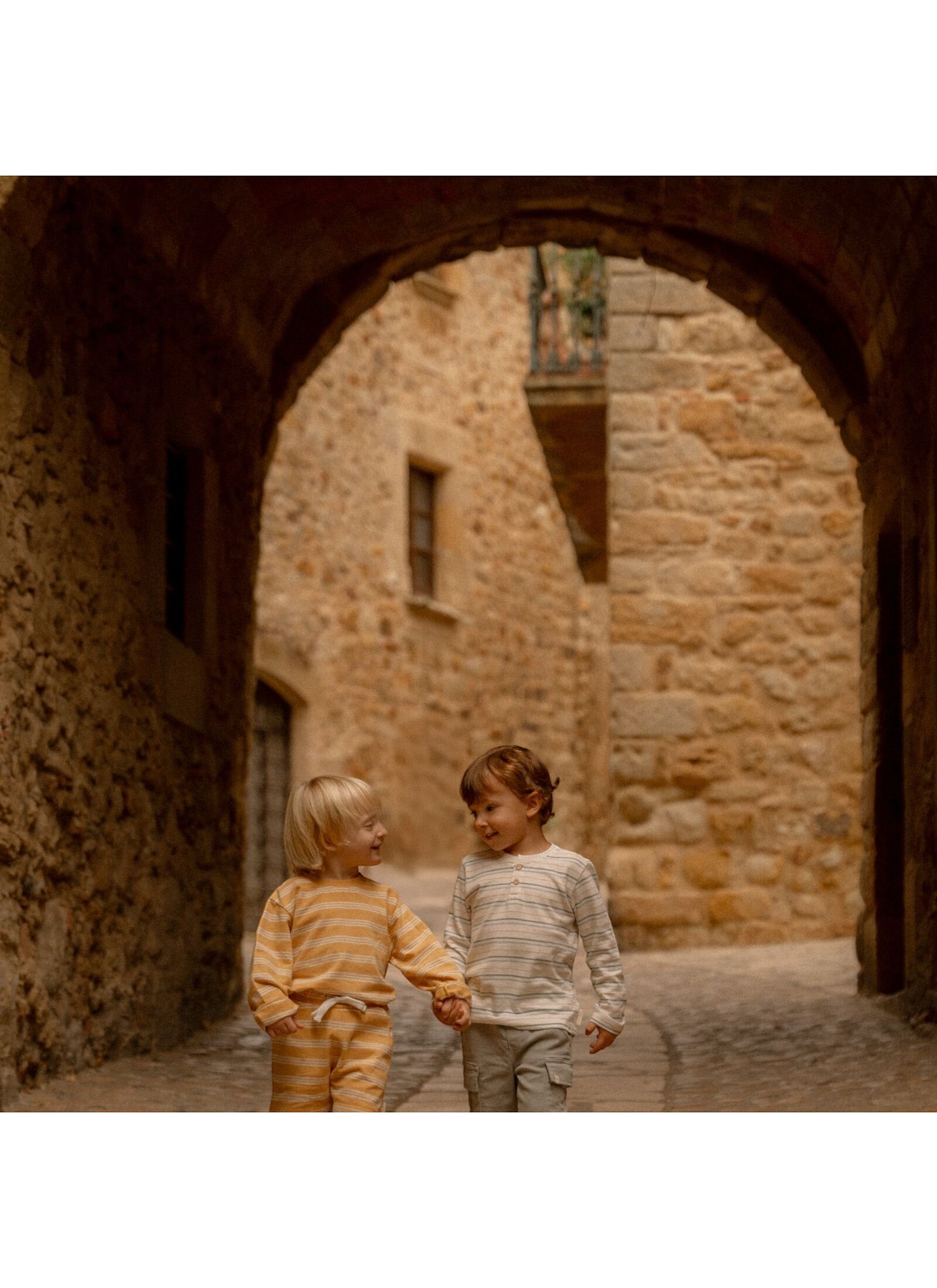 SHORTS FROM ORGANIC COTTON YELLOW STRIPE