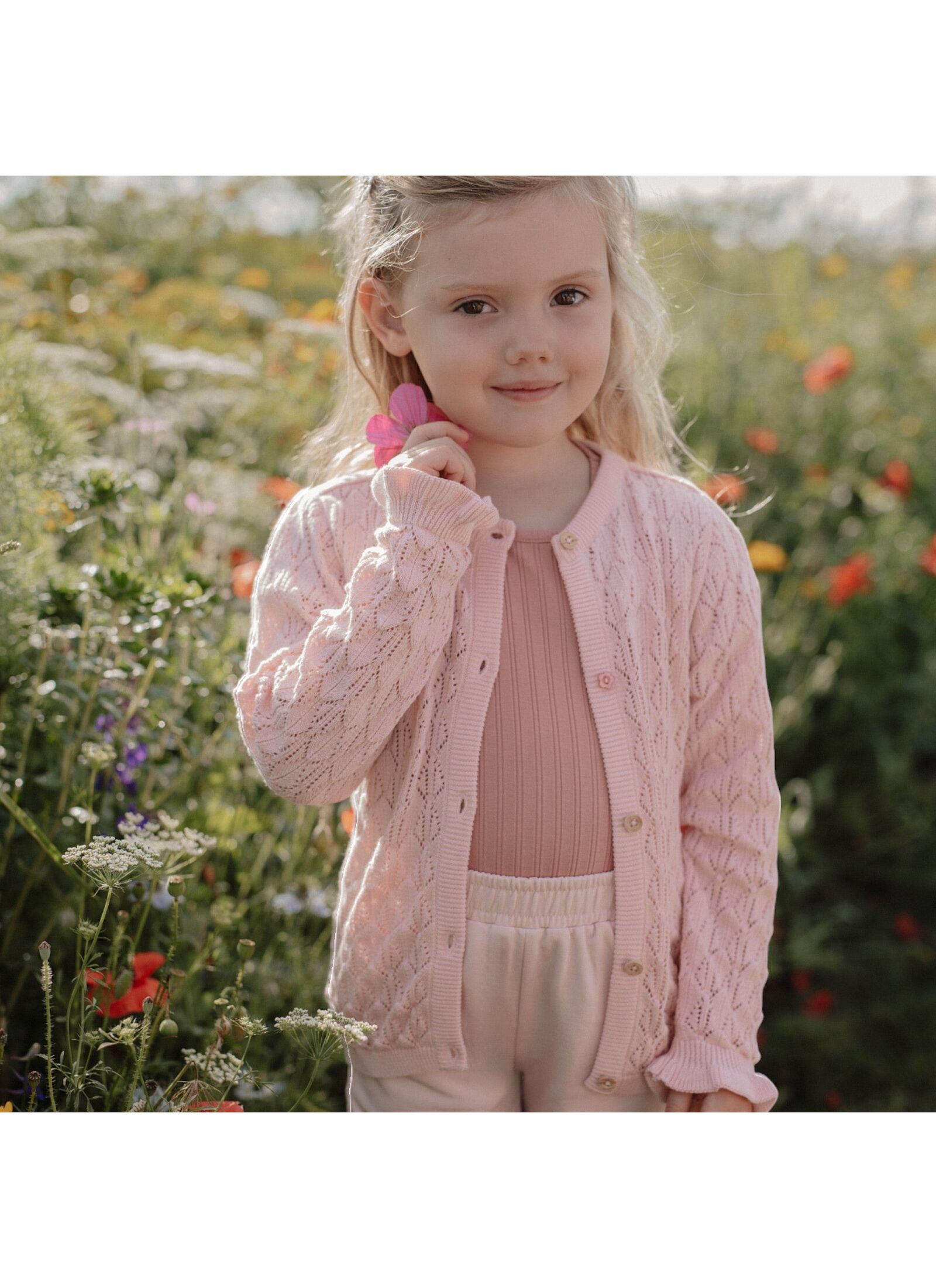 ORGANIC COTTON CARDIGAN LOTUS