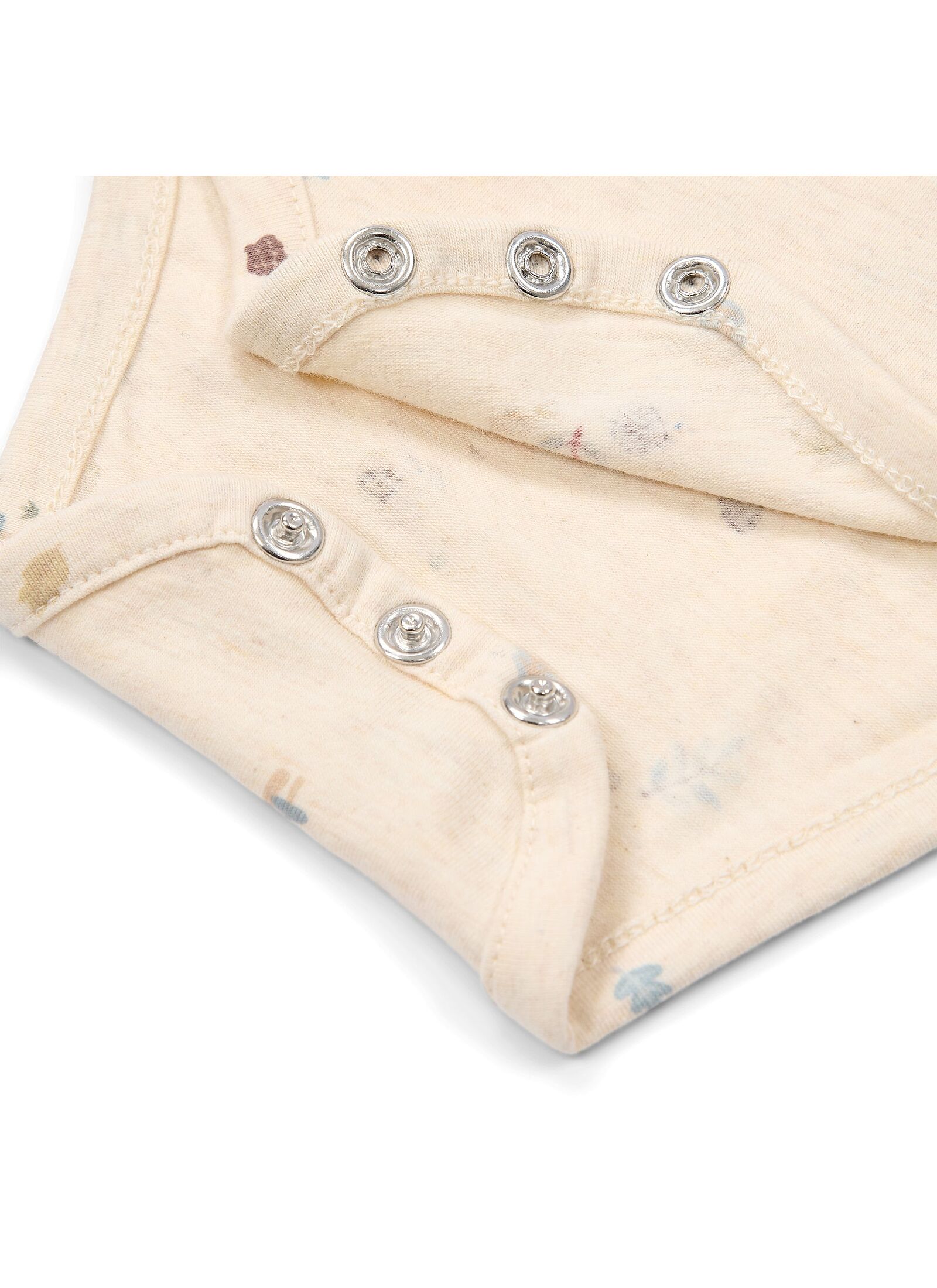 ORGANIC COTTON BODYSUIT SAND MELEE