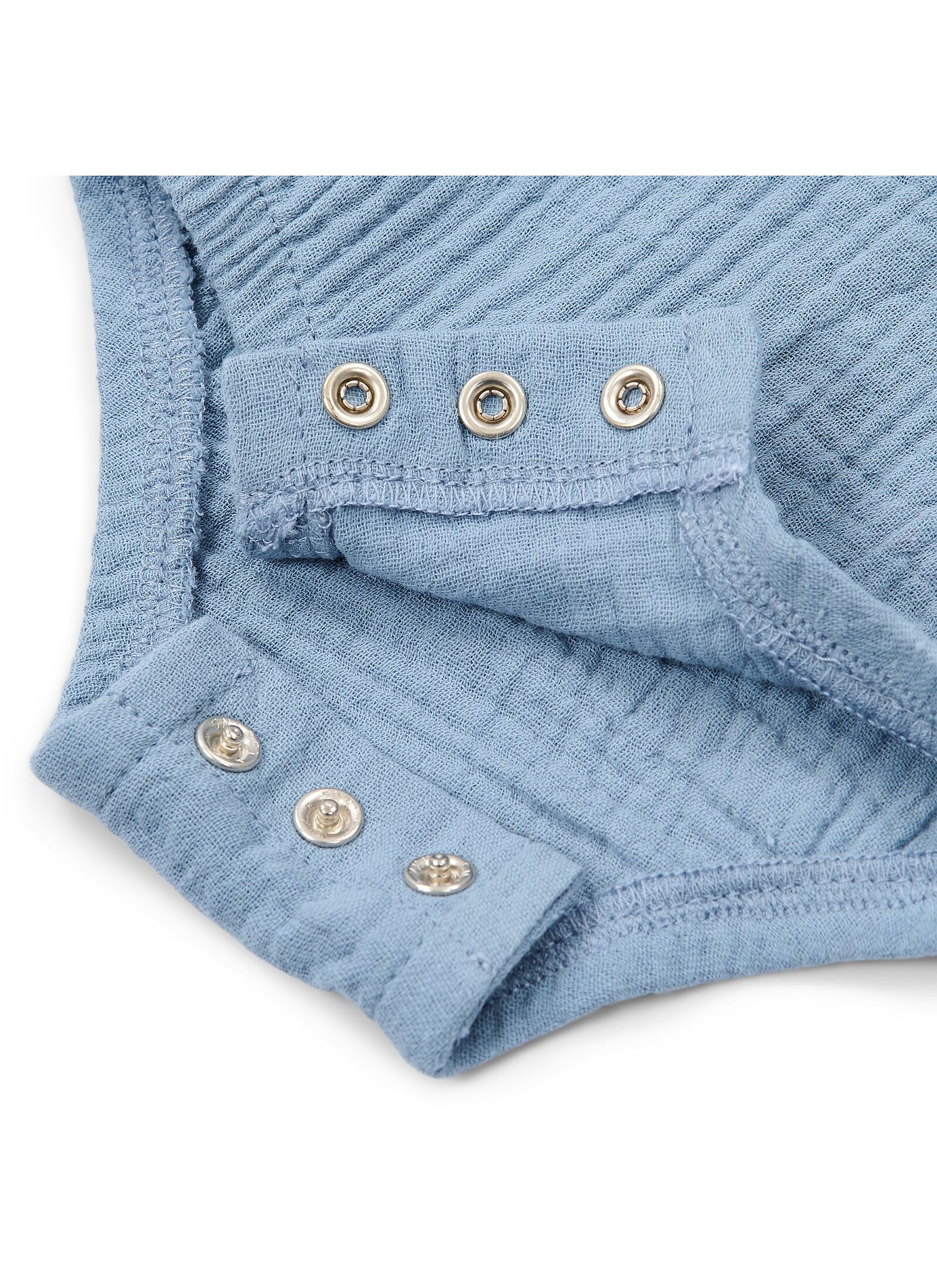 ORGANIC COTTON BODYSUIT STONE BLUE