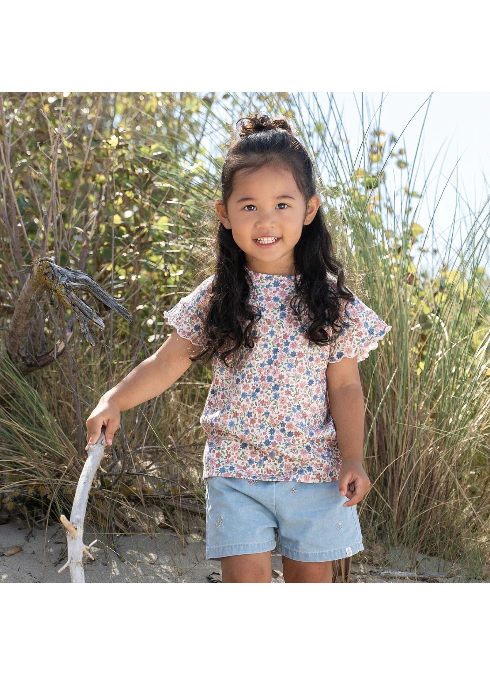 SHORTSLEEVE T-SHIRT FROM ORGANIC COTTON MEADOW FLOWERS