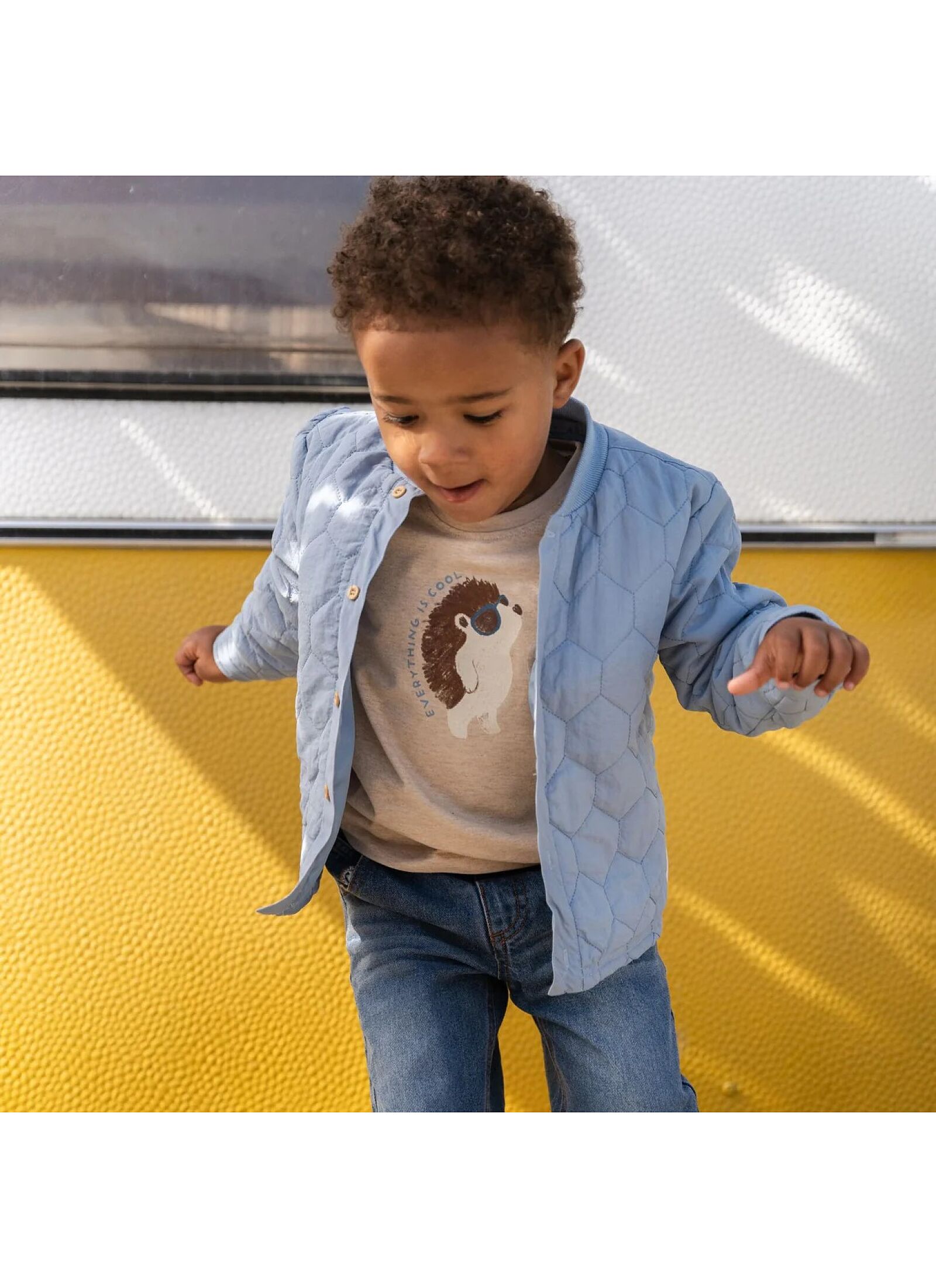 SHORTSLEEVE T-SHIRT FROM ORGANIC COTTON BISCUIT MELANGE