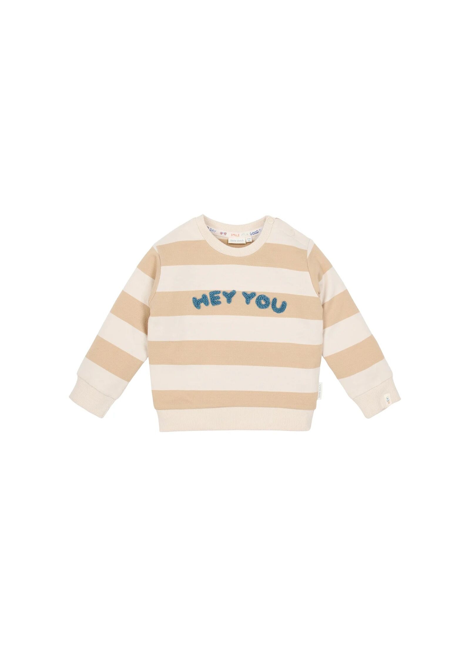 ORGANIC COTTON SWEATSHIRT BISCUIT STRIPE