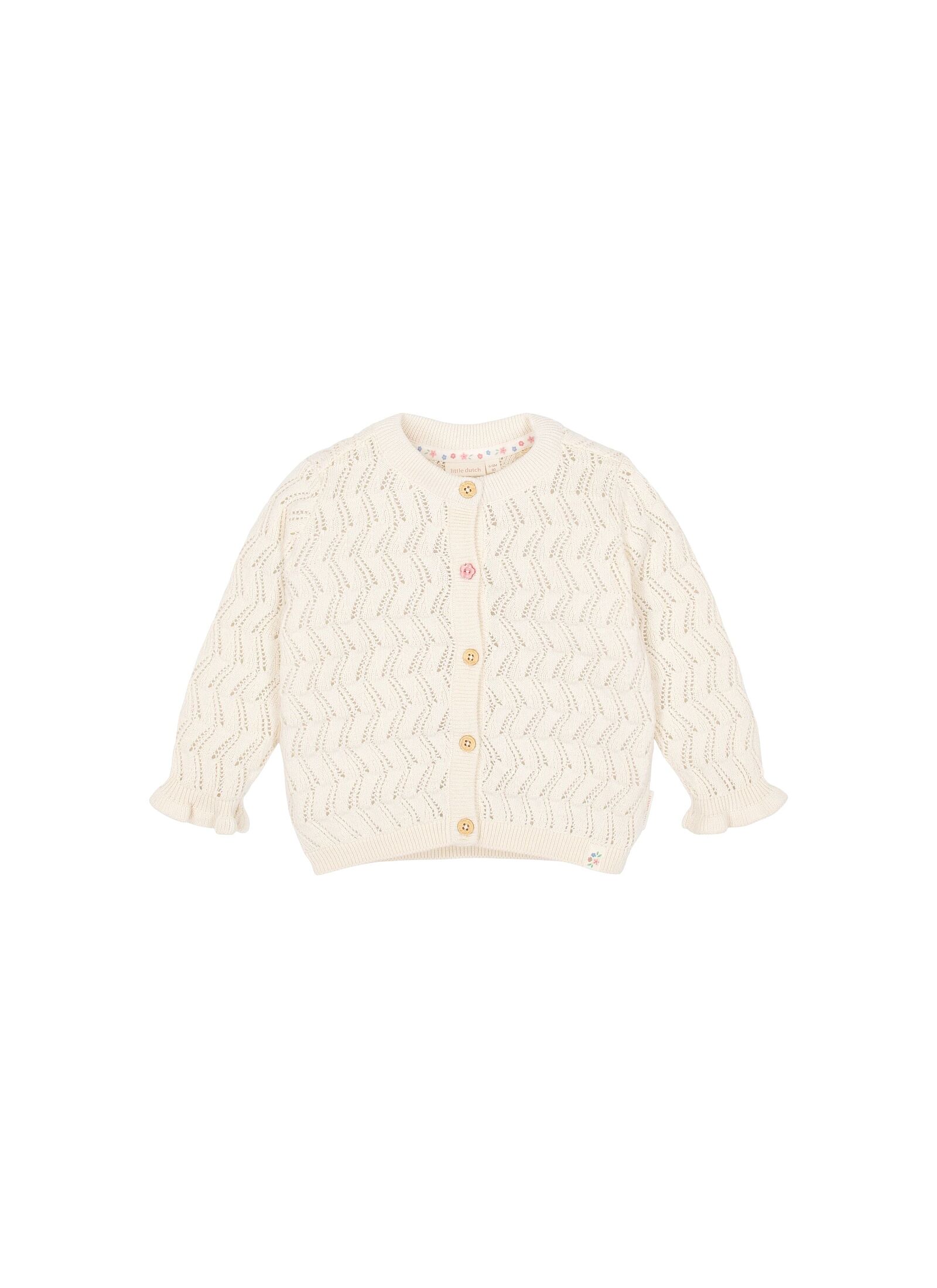 ORGANIC COTTON CARDIGAN CREME