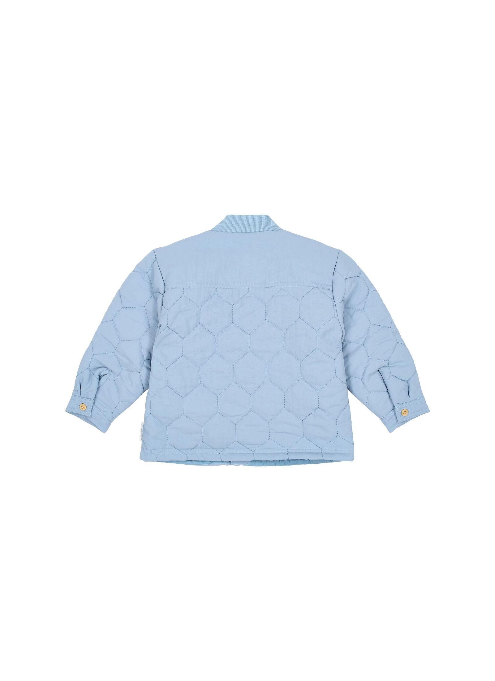 ORGANIC COTTON JACKET STEEL BLUE