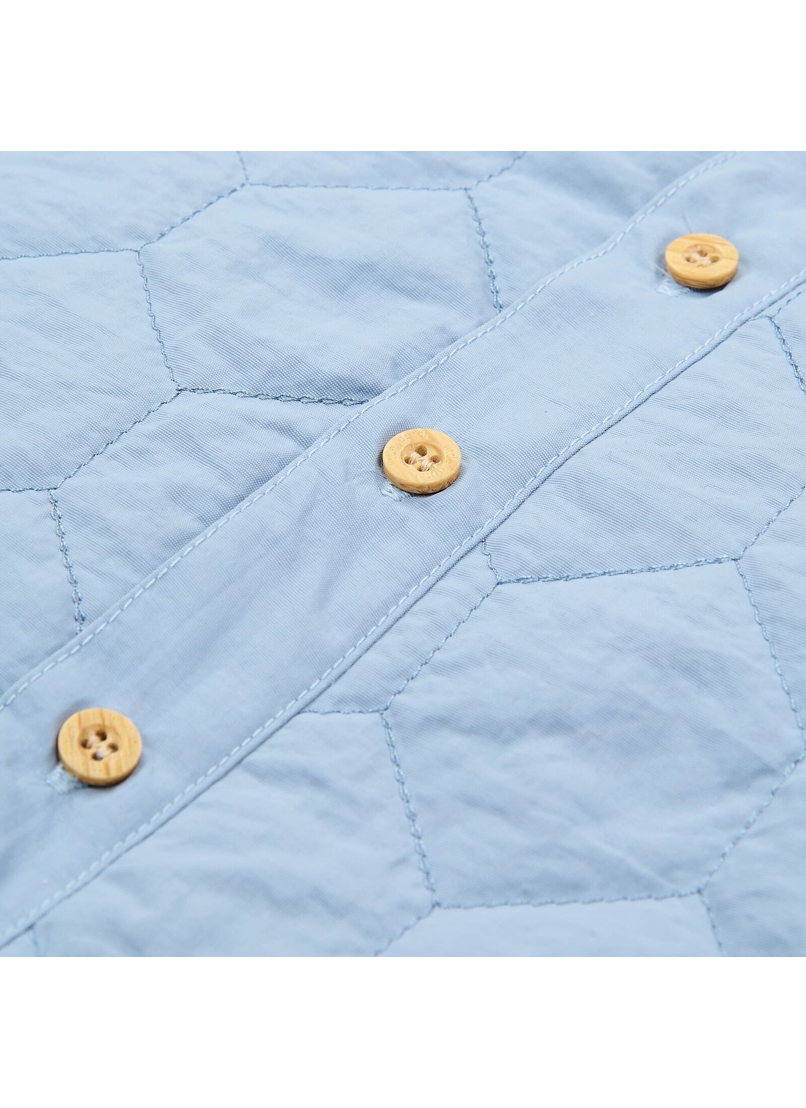 ORGANIC COTTON JACKET STEEL BLUE