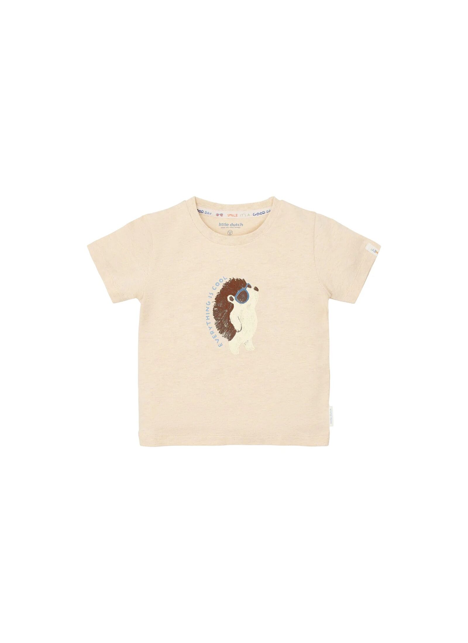 SHORTSLEEVE T-SHIRT FROM ORGANIC COTTON BISCUIT MELANGE