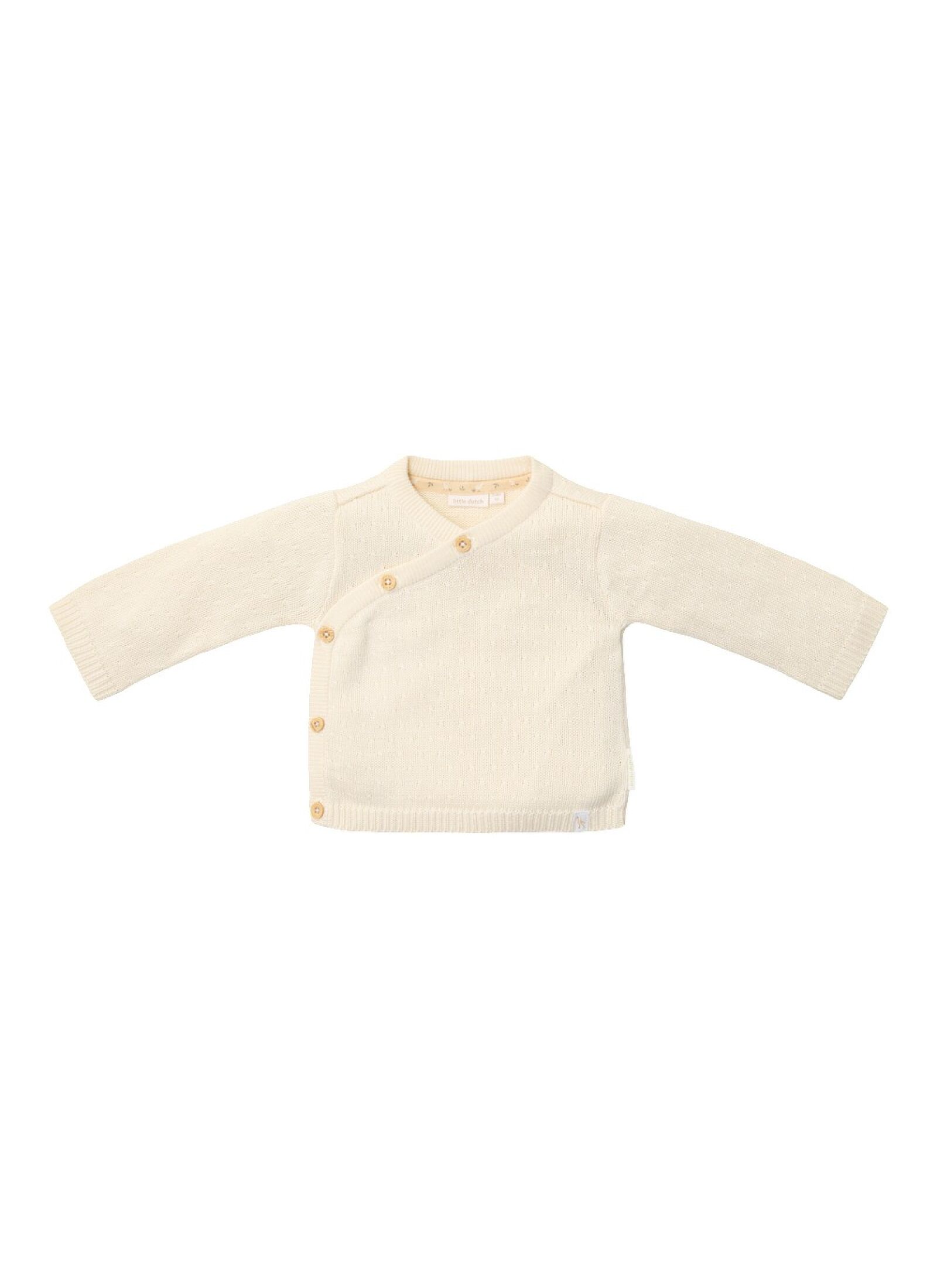 ORGANIC COTTON CARDIGAN OFF WHITE