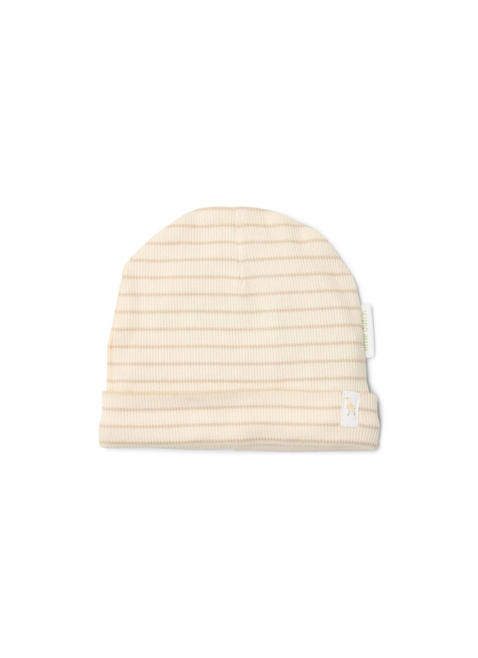 CAP SOFT BEIGE STRIPE
