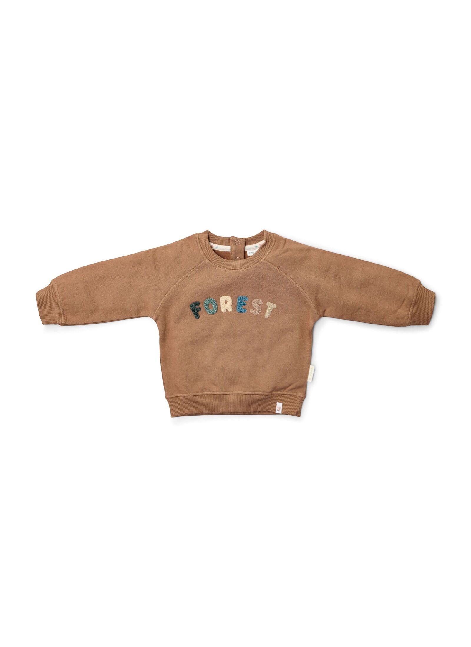 ORGANIC COTTON SWEATSHIRT BROWN