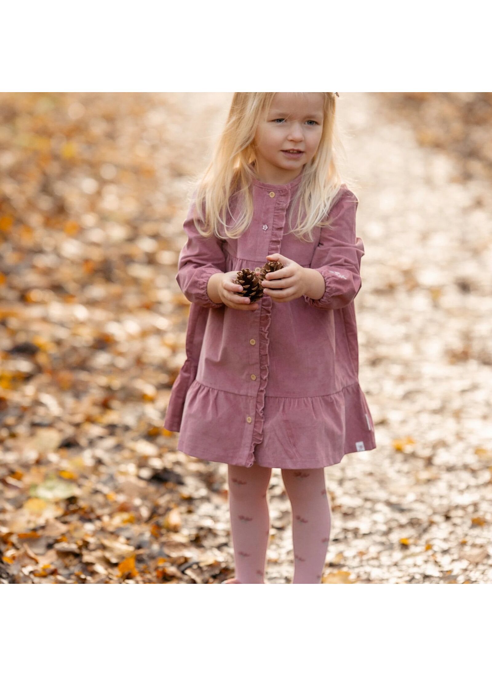 LONGSLEEVE DRESS FROM ORGANIC COTTON ROUGE