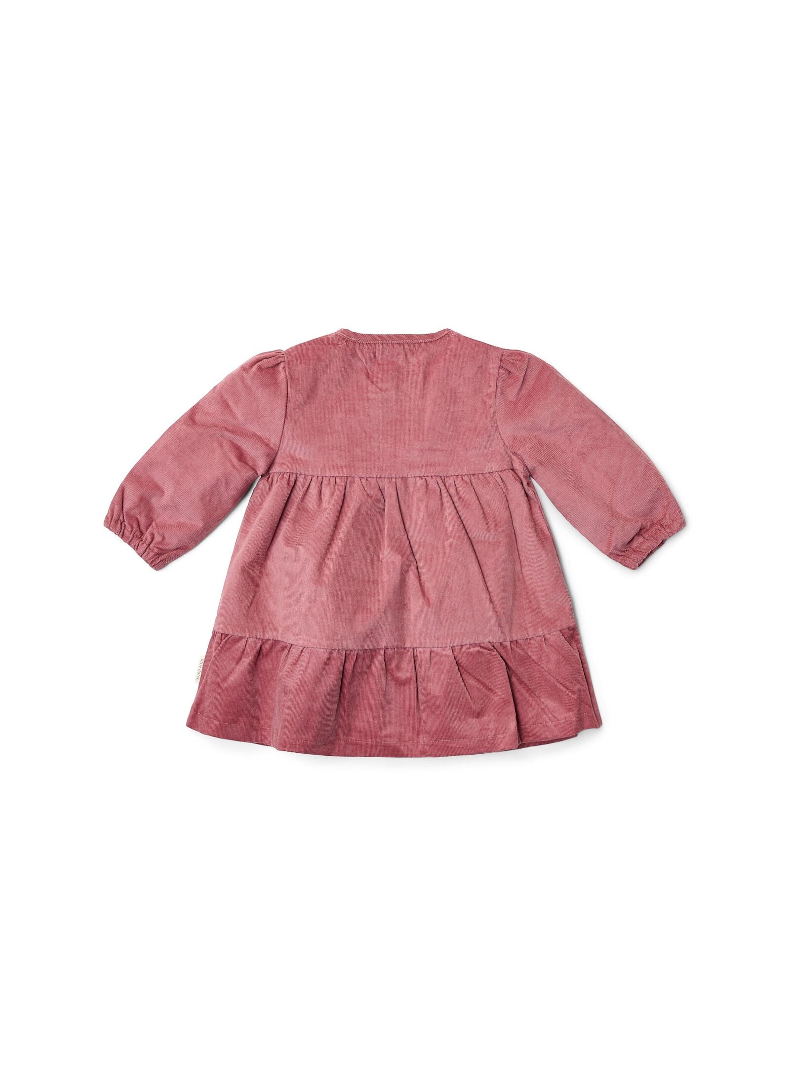 LONGSLEEVE DRESS FROM ORGANIC COTTON ROUGE