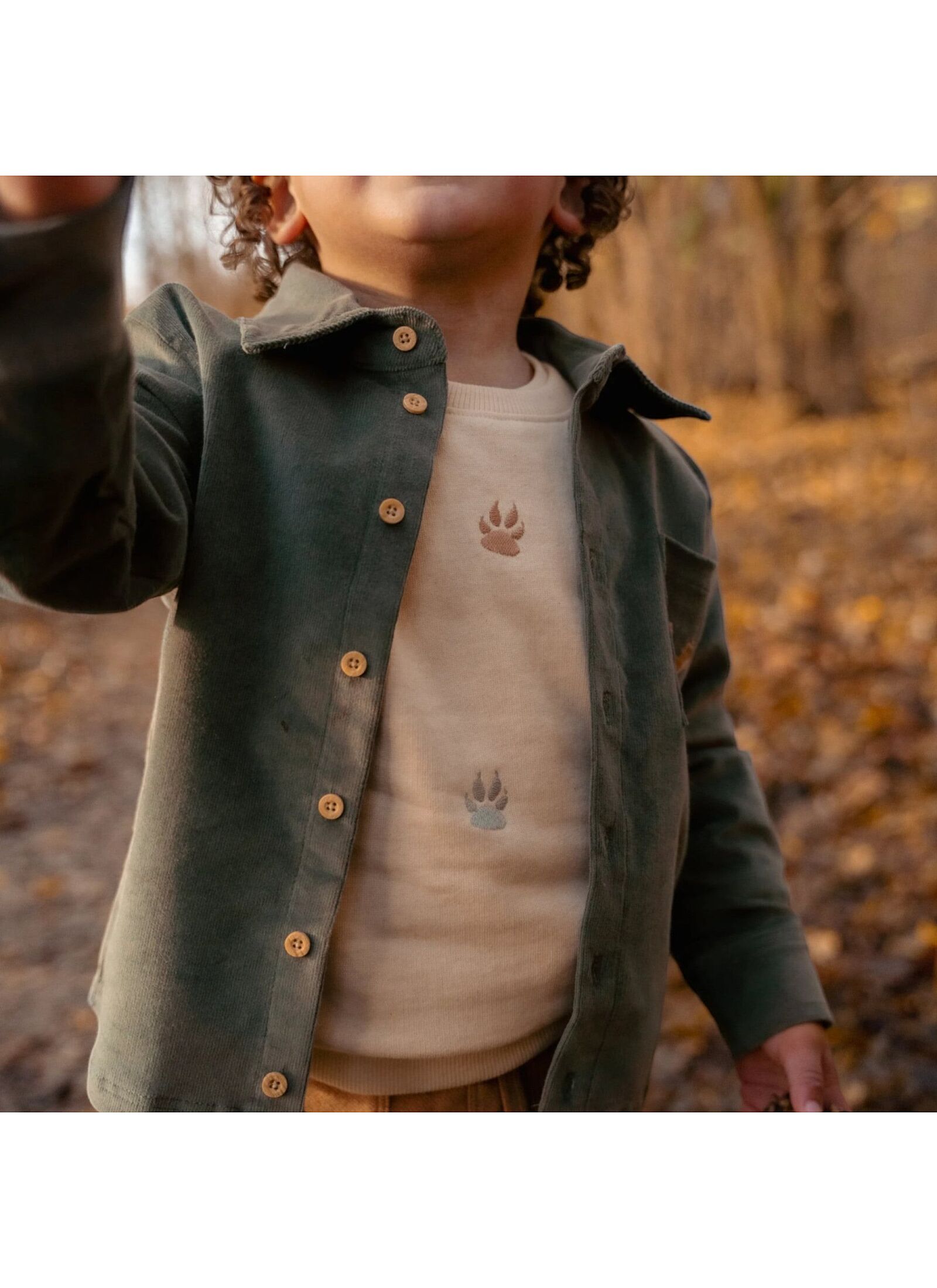 ORGANIC COTTON SWEATSHIRT SAND MELEE