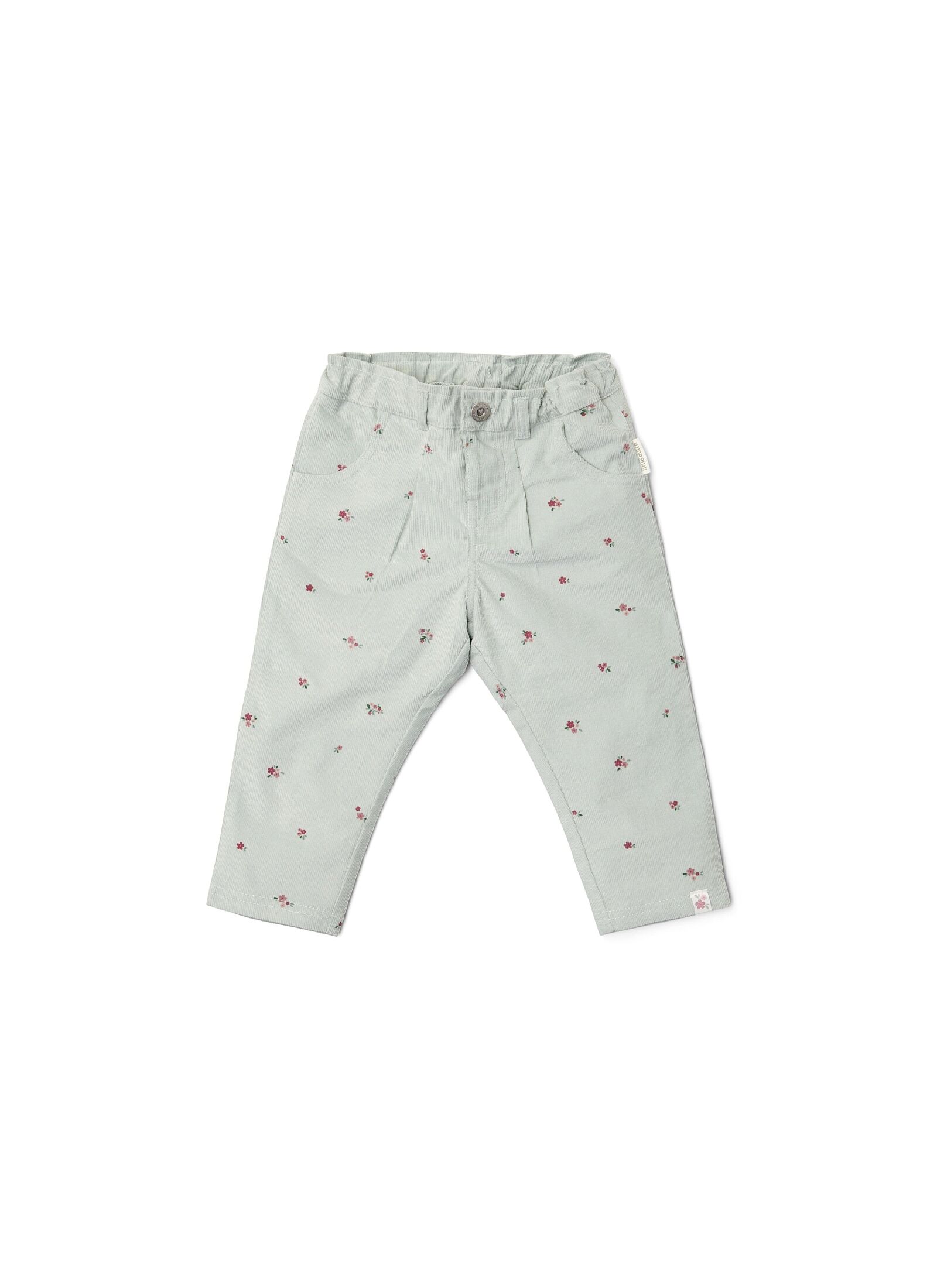 ORGANIC COTTON PANTS FAIRY GREEN FLOWER