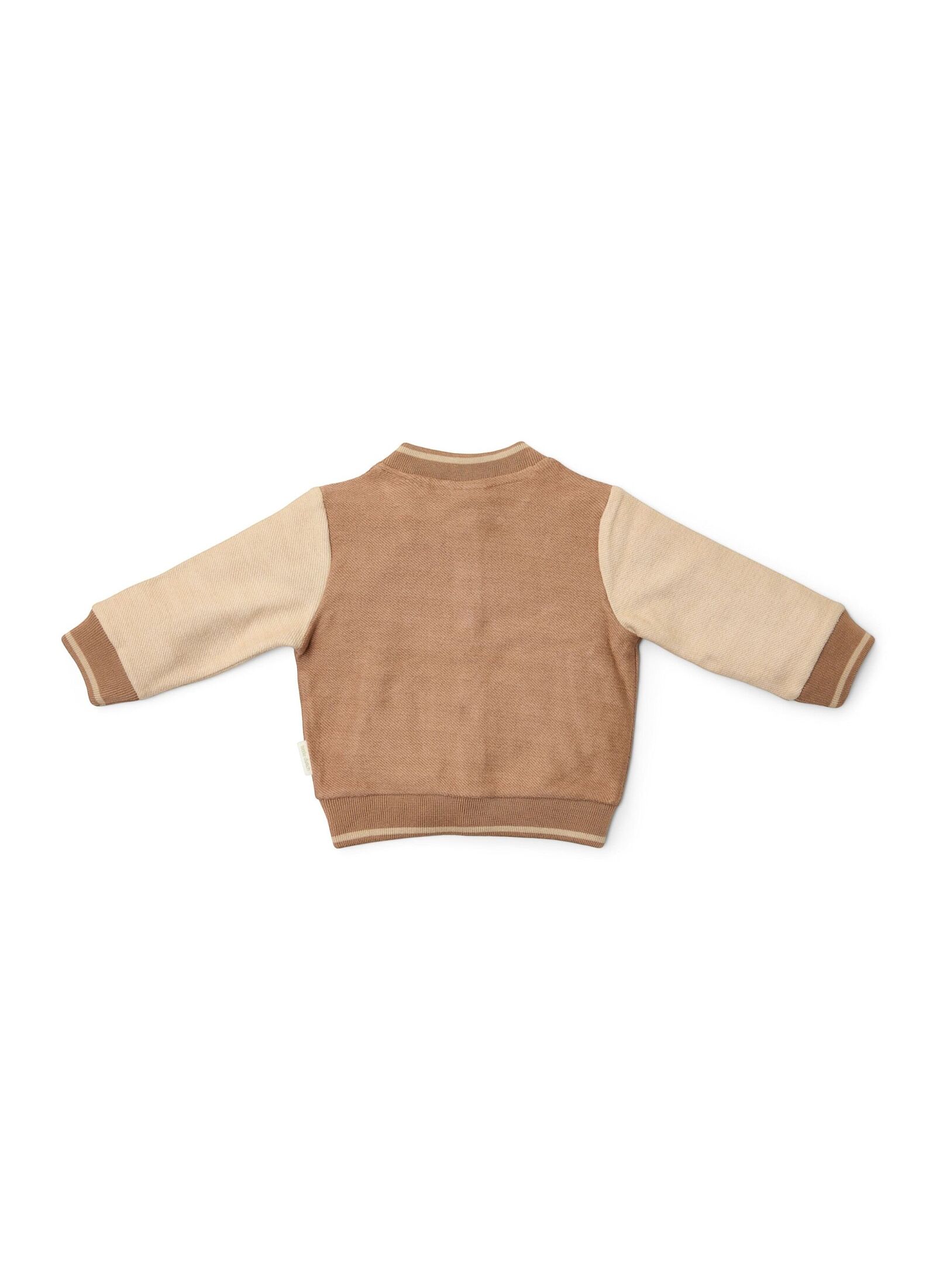 ORGANIC COTTON CARDIGAN BROWN TAUPE