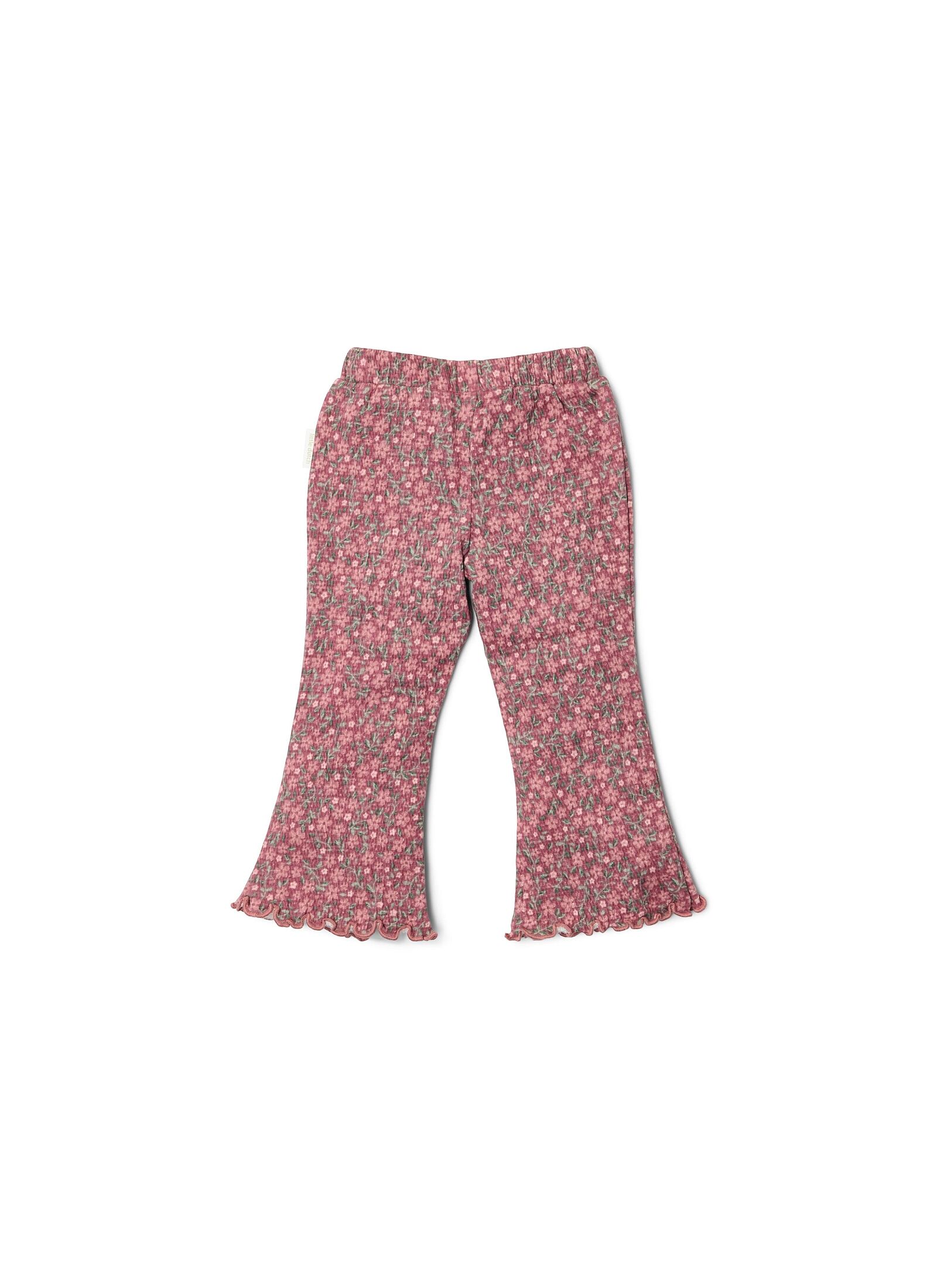 ORGANIC COTTON PANTS ROUGE FLOWER