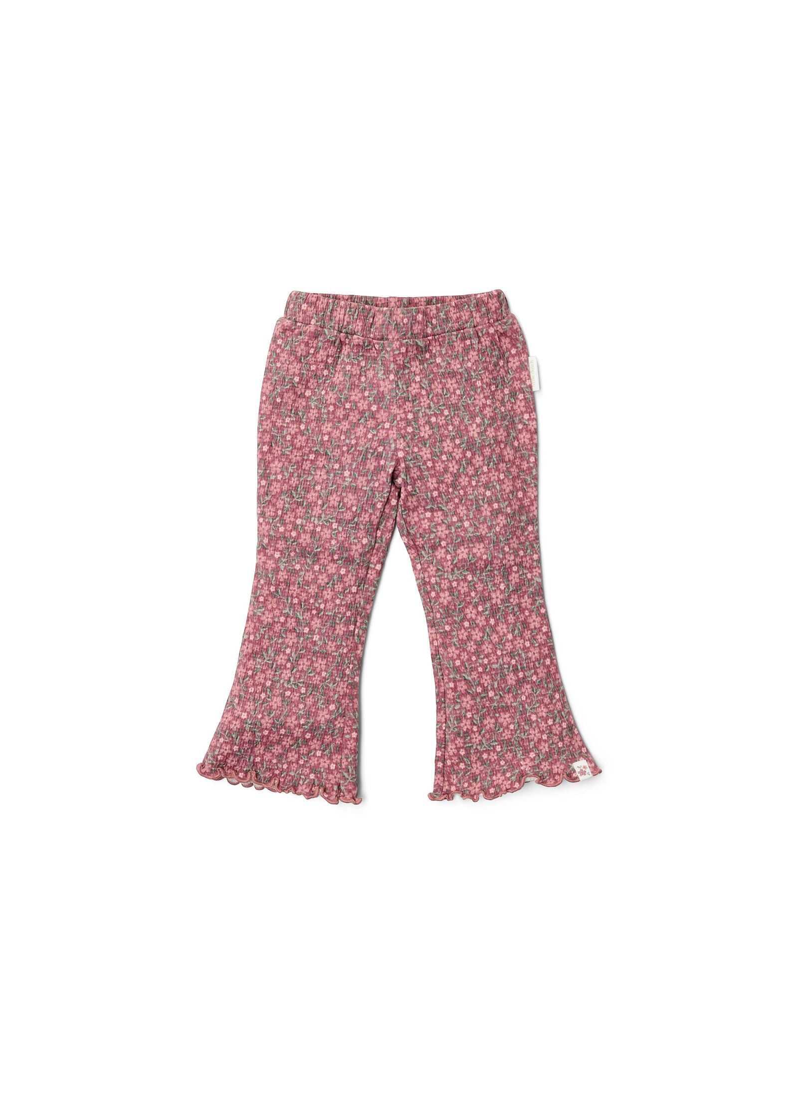 ORGANIC COTTON PANTS ROUGE FLOWER
