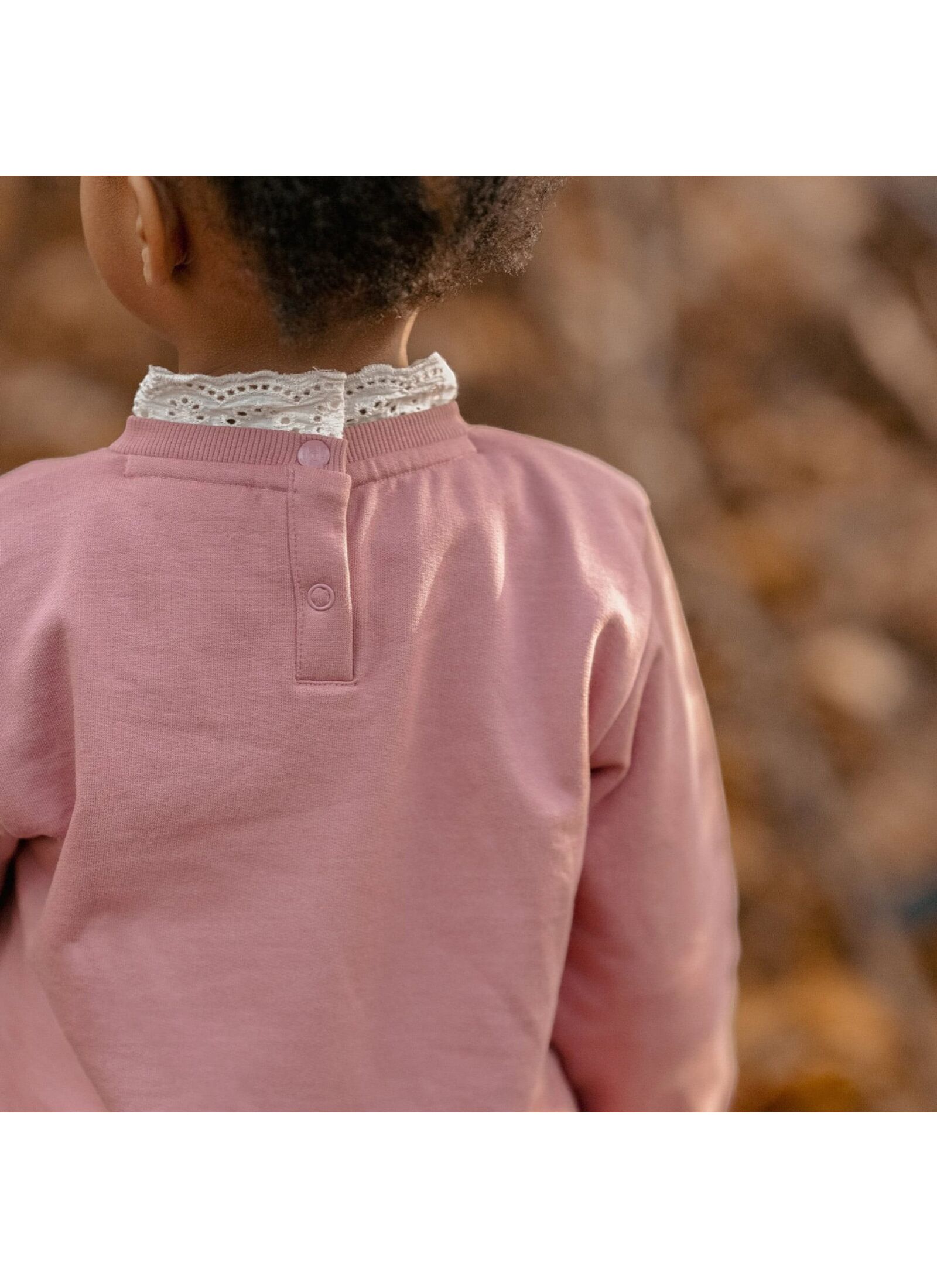 ORGANIC COTTON SWEATSHIRT ROUGE