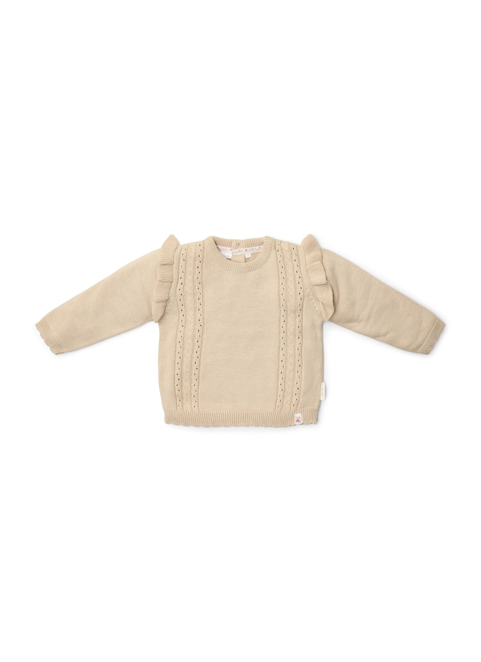 ORGANIC COTTON SWEATER VELVET SAND