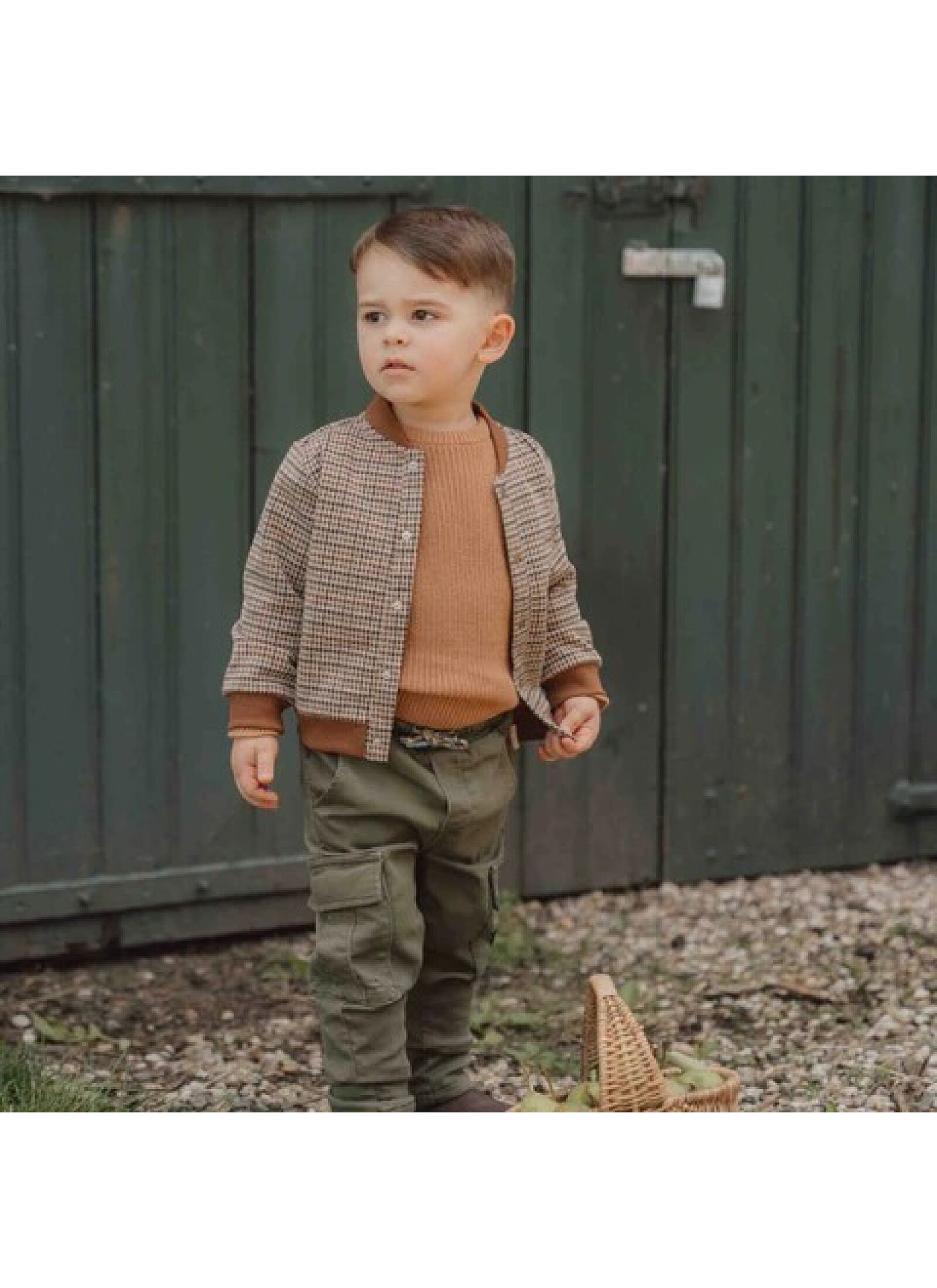 CARDIGAN GREEN CHECK