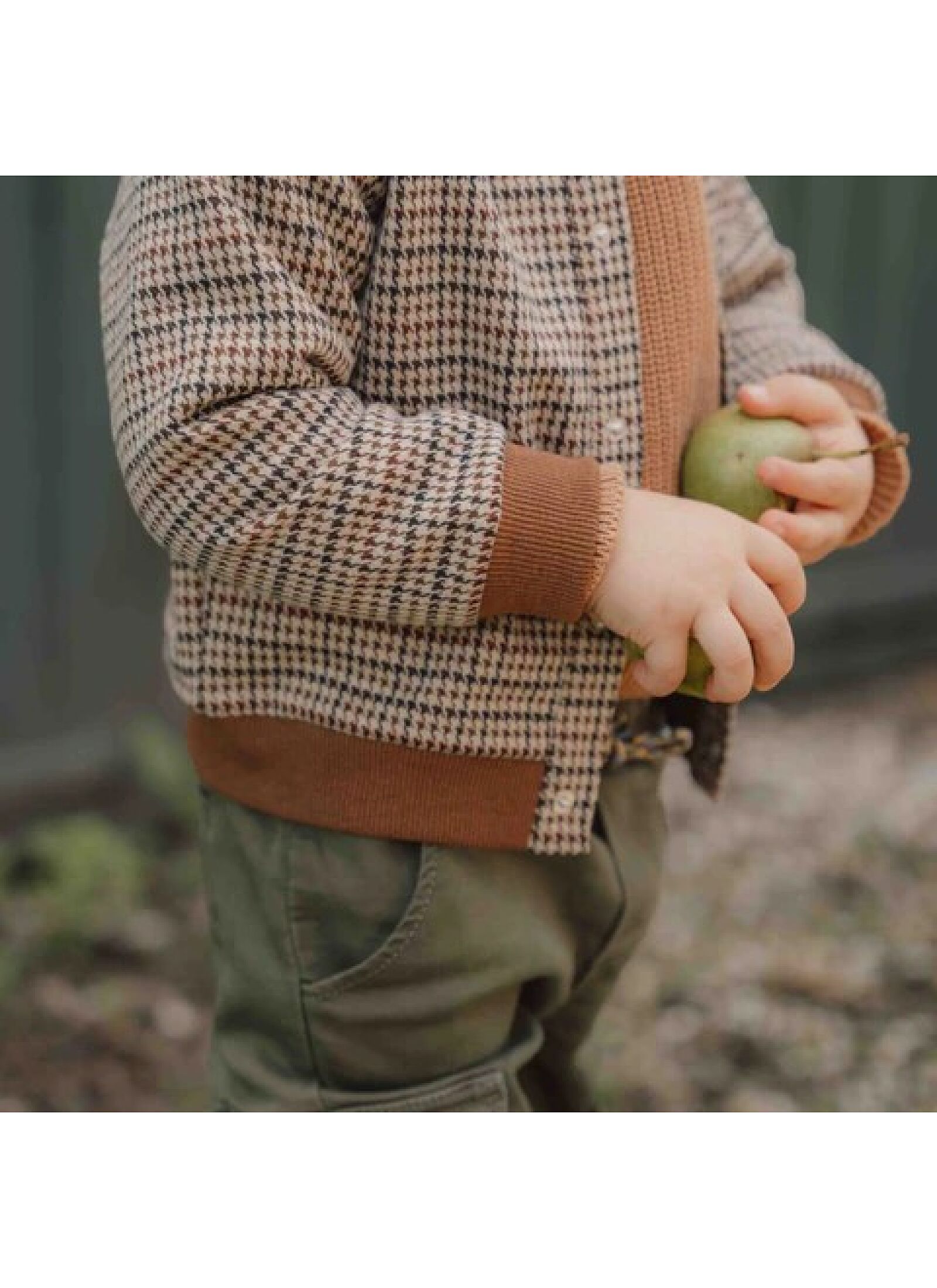 CARDIGAN GREEN CHECK