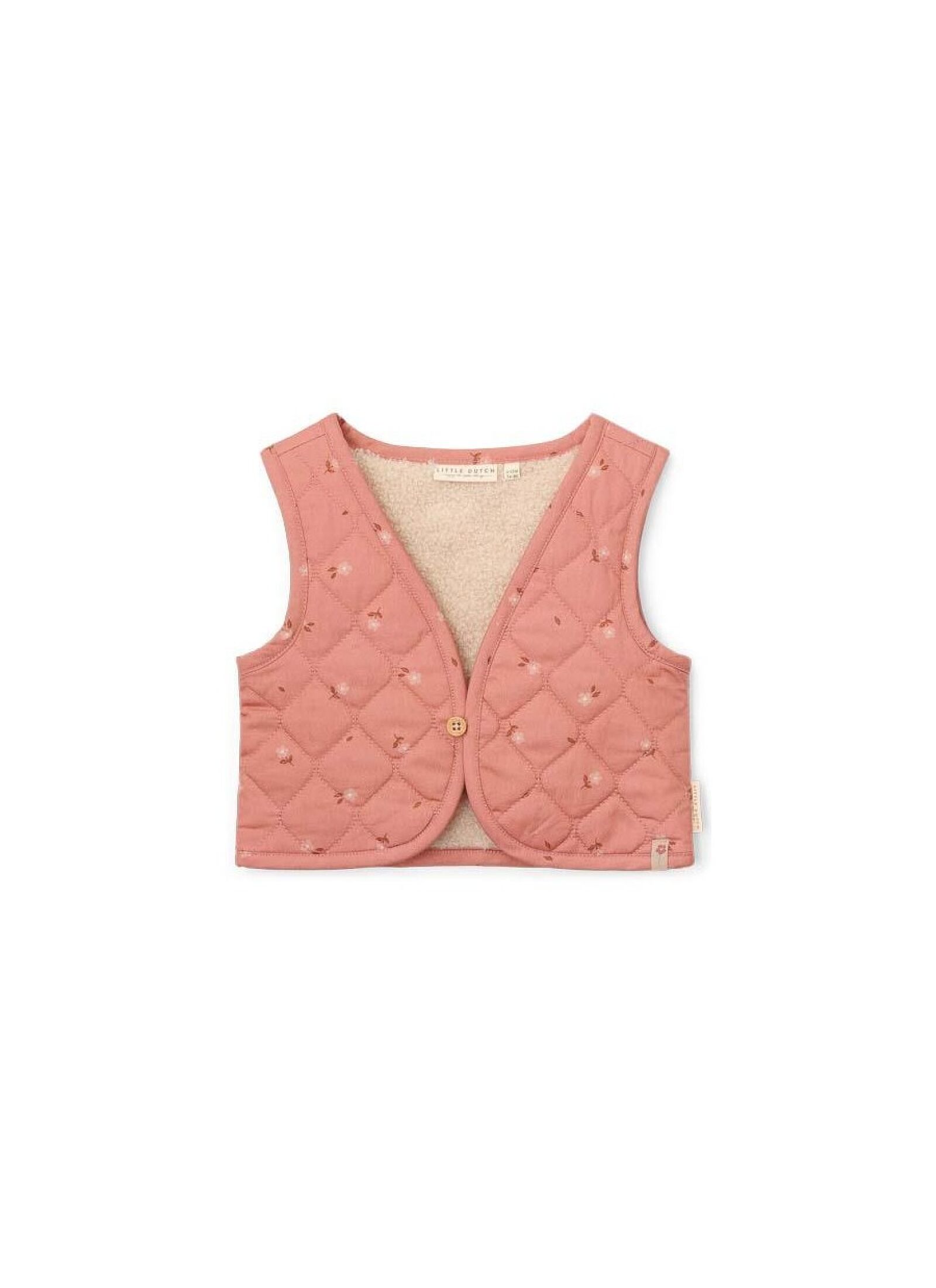VEST WARM ROSE FLOWERS