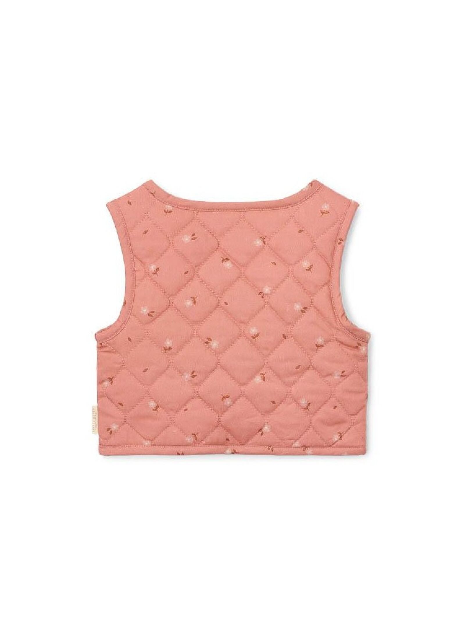 VEST WARM ROSE FLOWERS