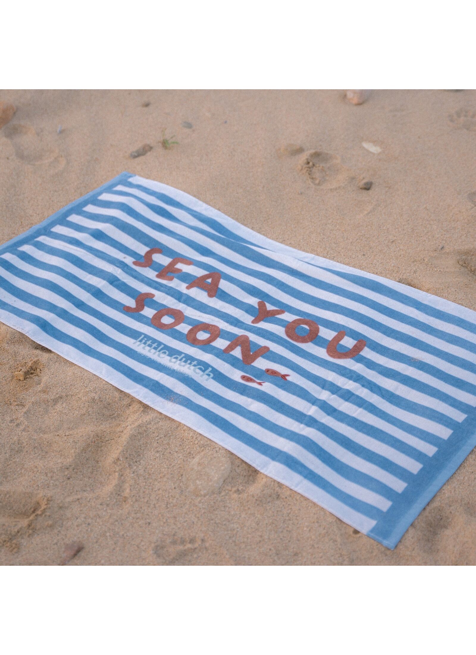 CHILDREN'S BEACH TOWEL OCEAN SEA LIFE OCEAN BLUE