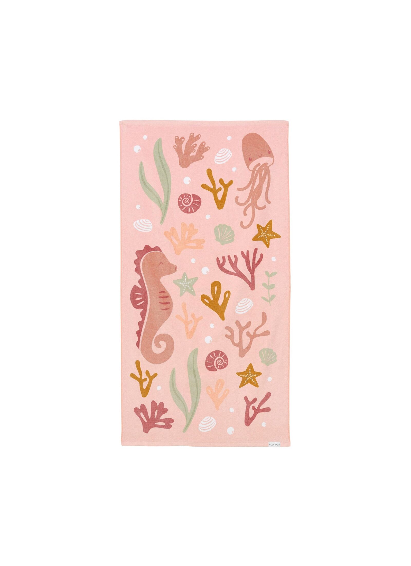 CHILDREN'S BEACH TOWEL OCEAN DREAMS PINK