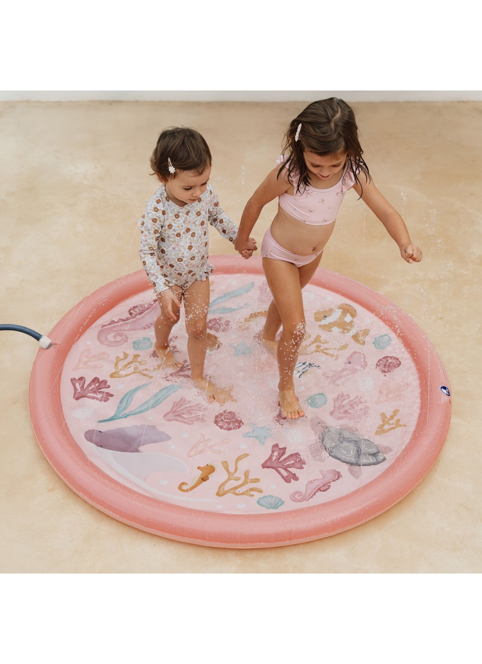 AIR MATTRESS 150CM SPRINKLER OCEAN DREAMS PINK