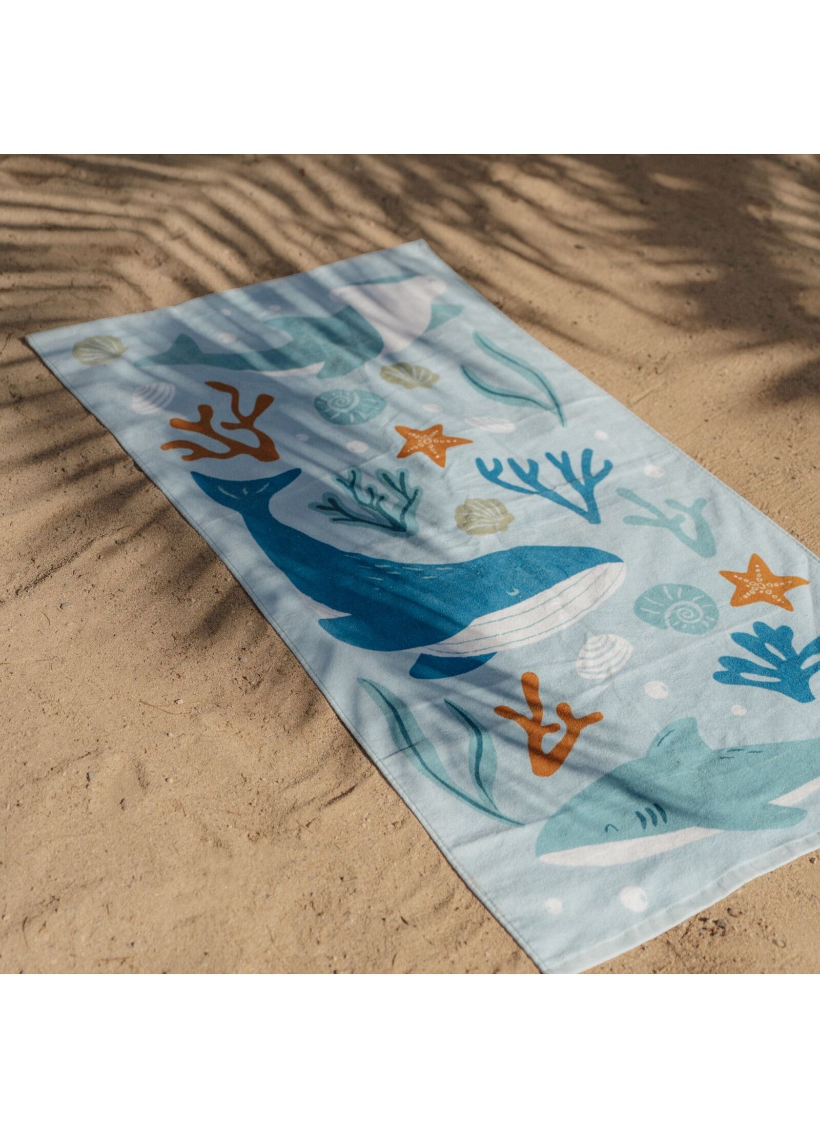 CHILDREN'S BEACH TOWEL OCEAN DREAMS BLUE