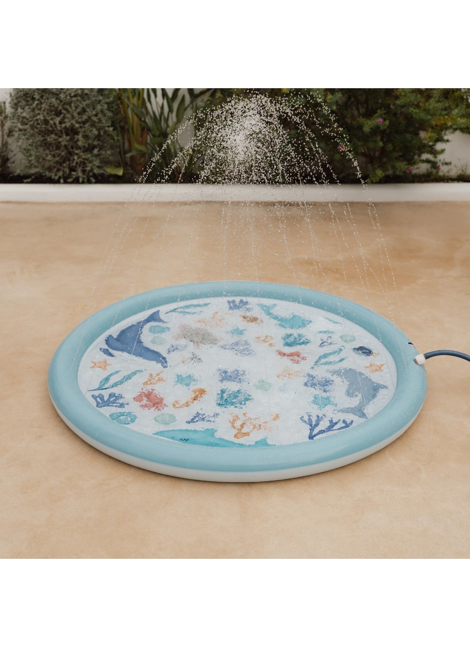 AIR MATTRESS 150CM SPRINKLER OCEAN DREAMS BLUE