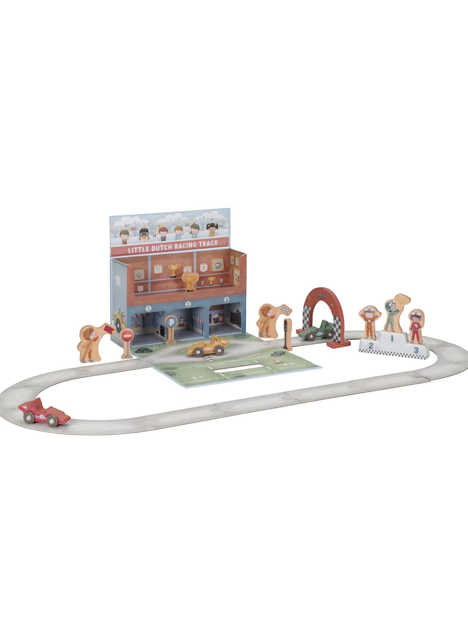 TOY CASE WITH RACE TRACK