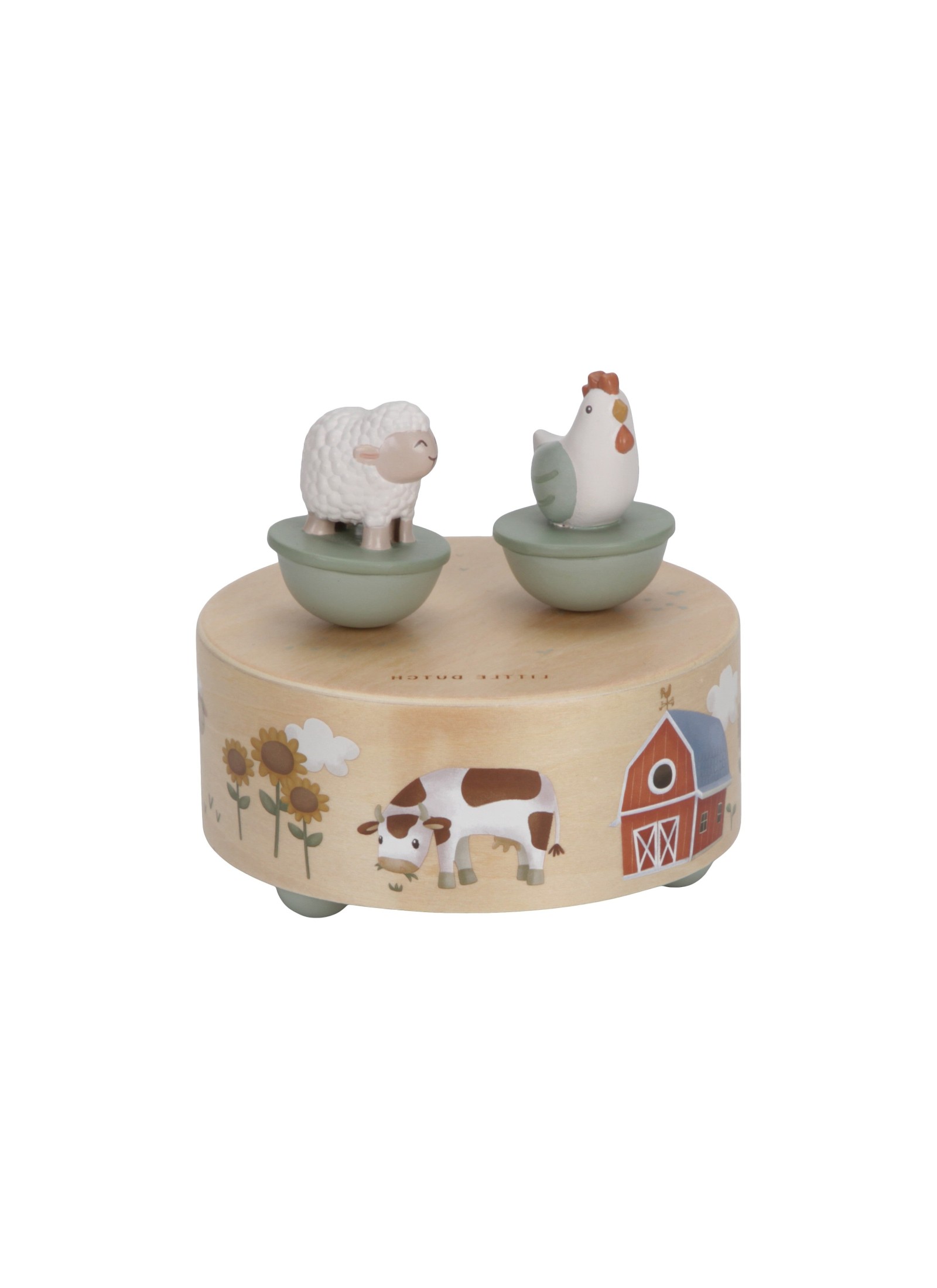 WOODEN MUSIC BOX LITTLE FARM