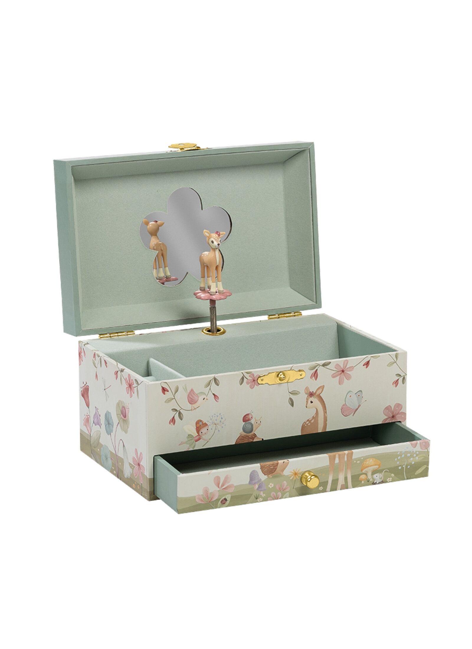 MUSICAL JEWELRY BOX FAIRY GARDEN
