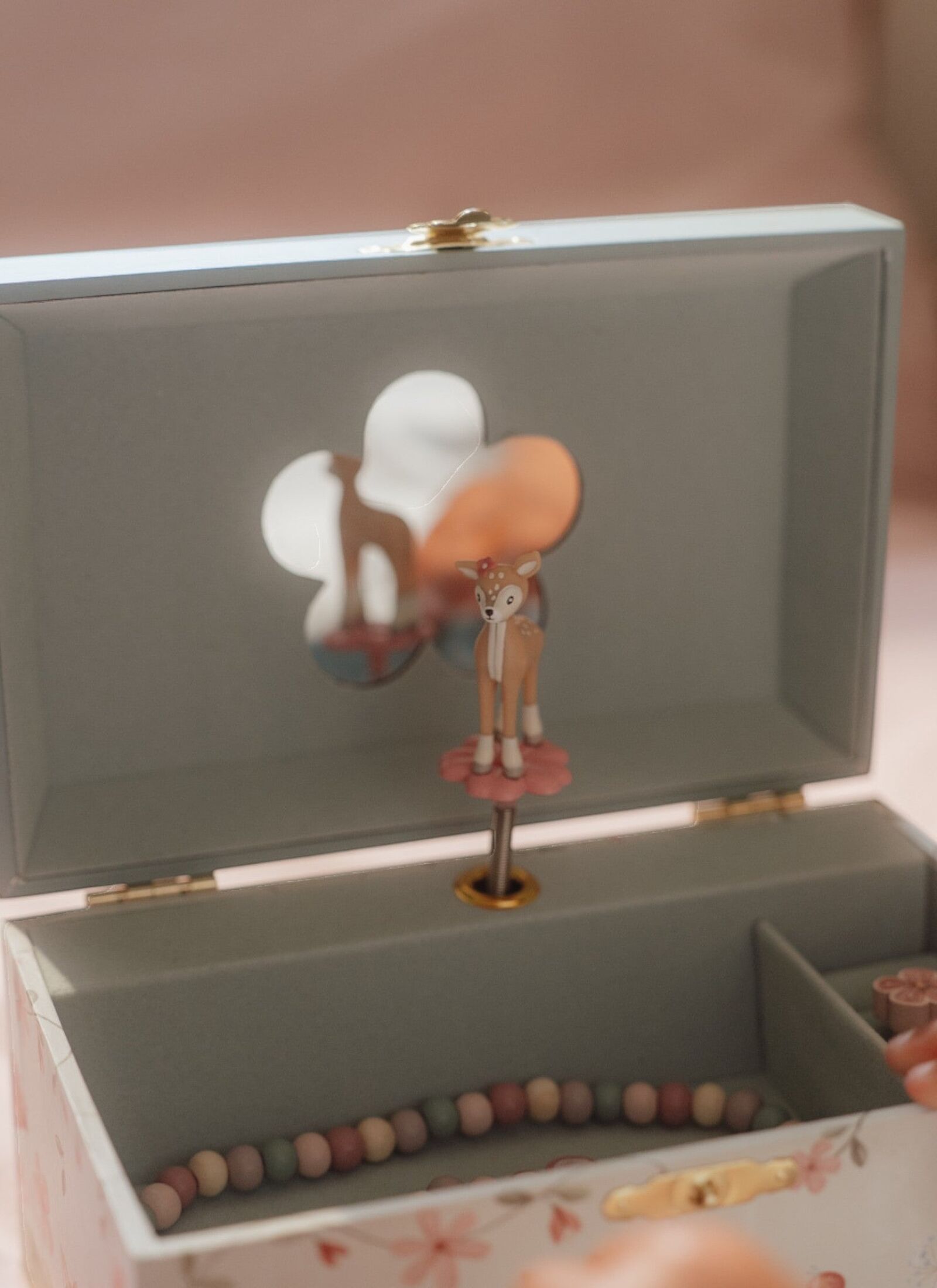 MUSICAL JEWELRY BOX FAIRY GARDEN