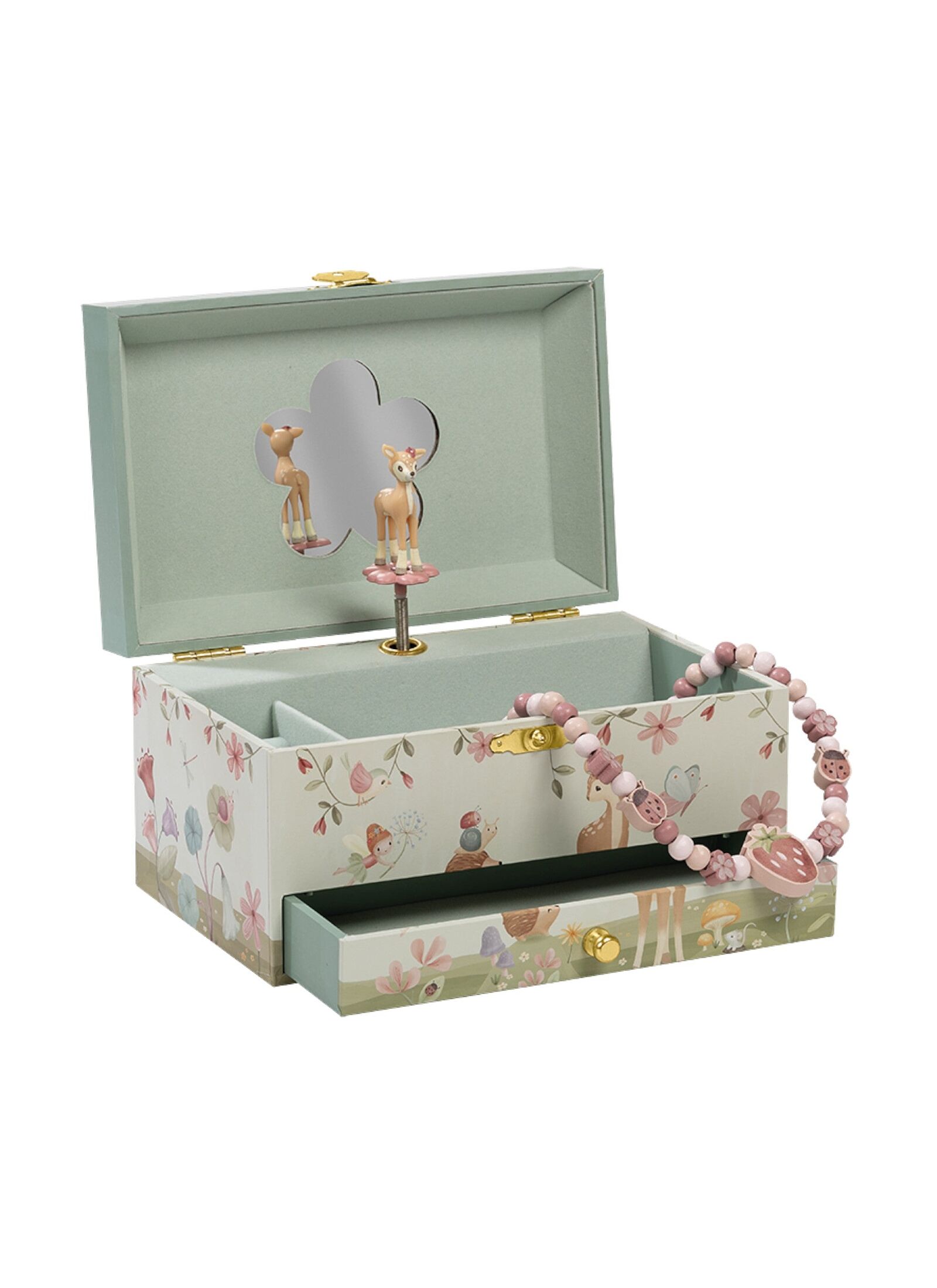 MUSICAL JEWELRY BOX FAIRY GARDEN