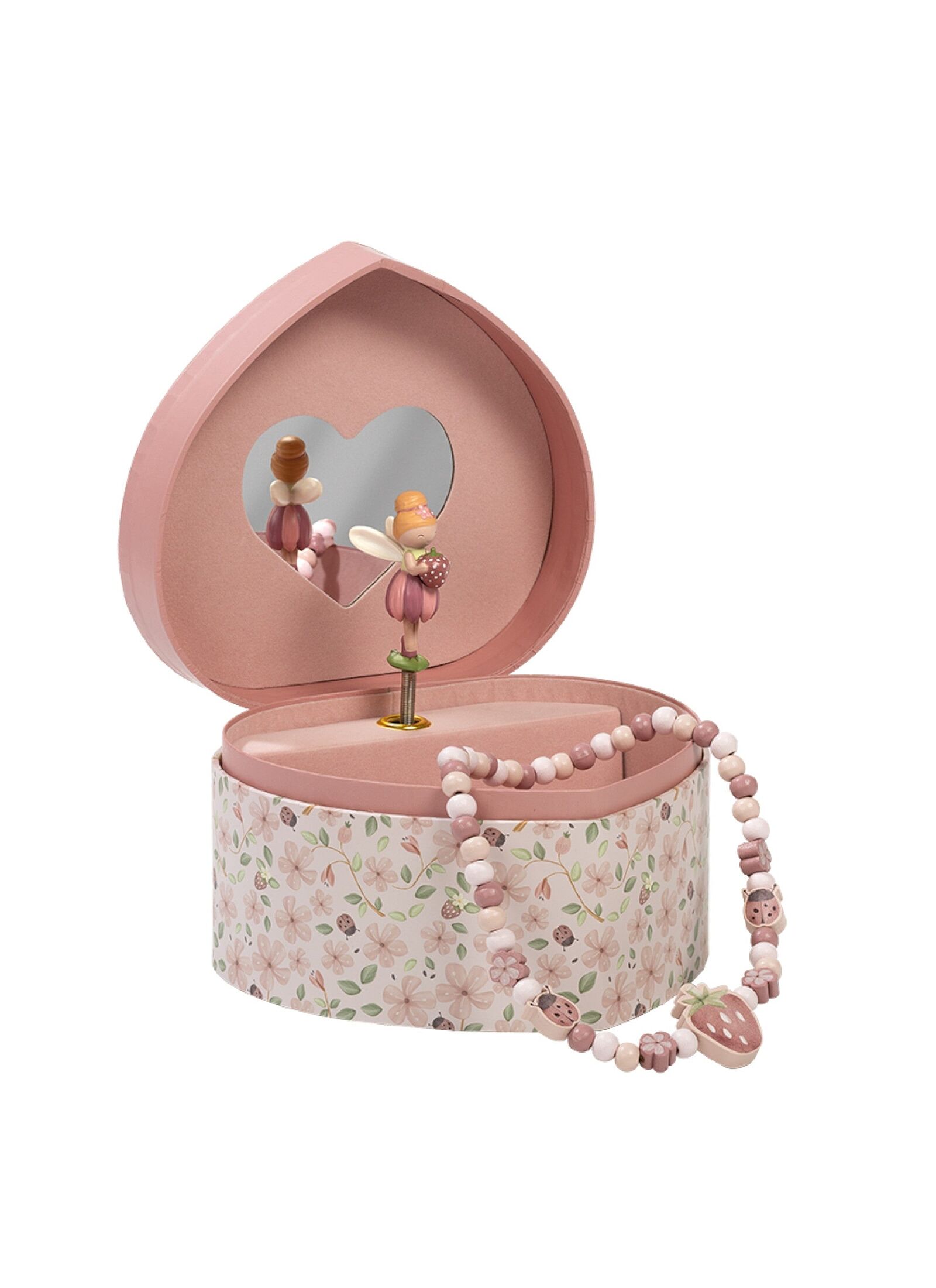 MUSICAL JEWELRY BOX FAIRY FLORAL