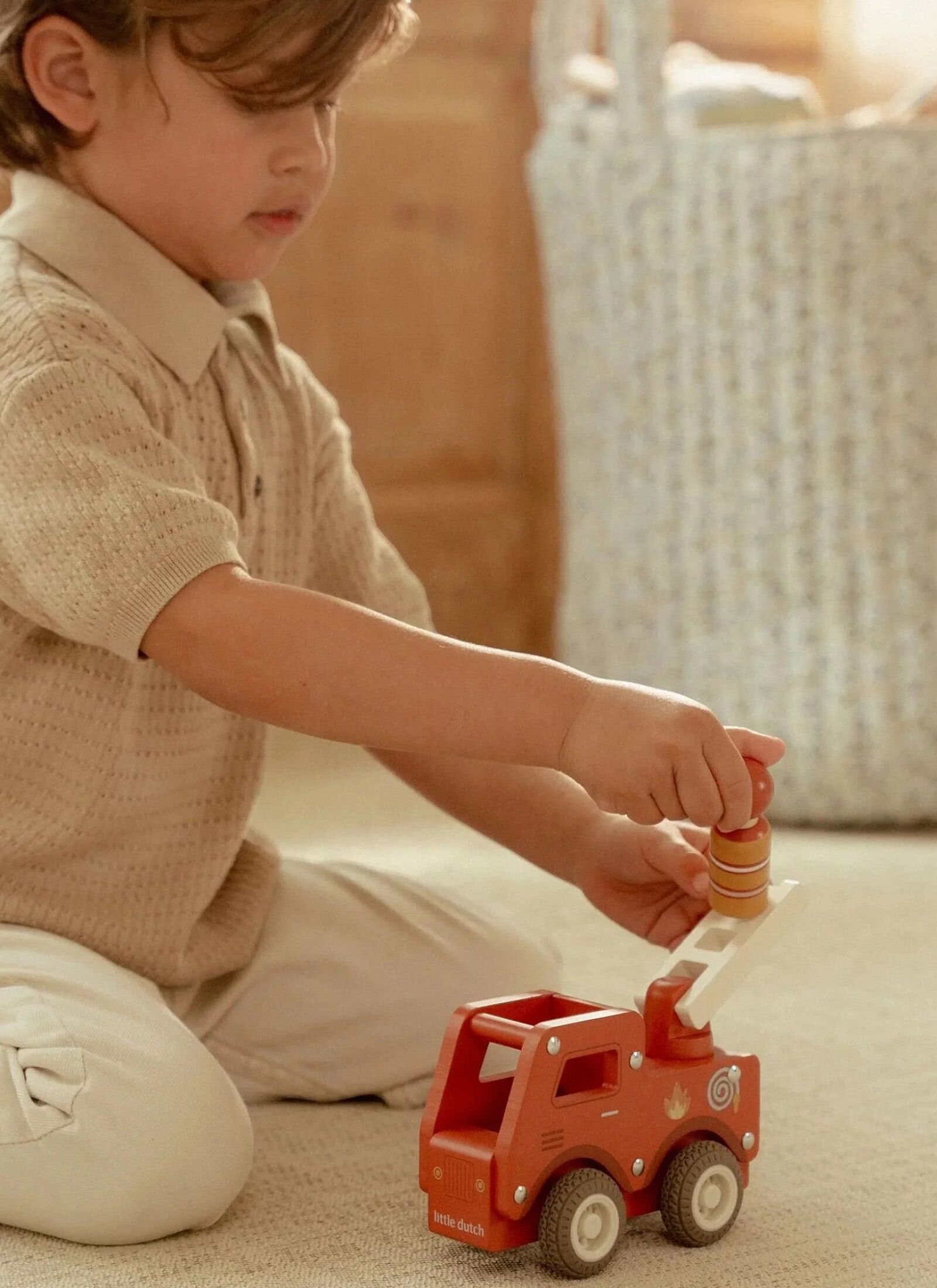 WOODEN FIRE TRUCK