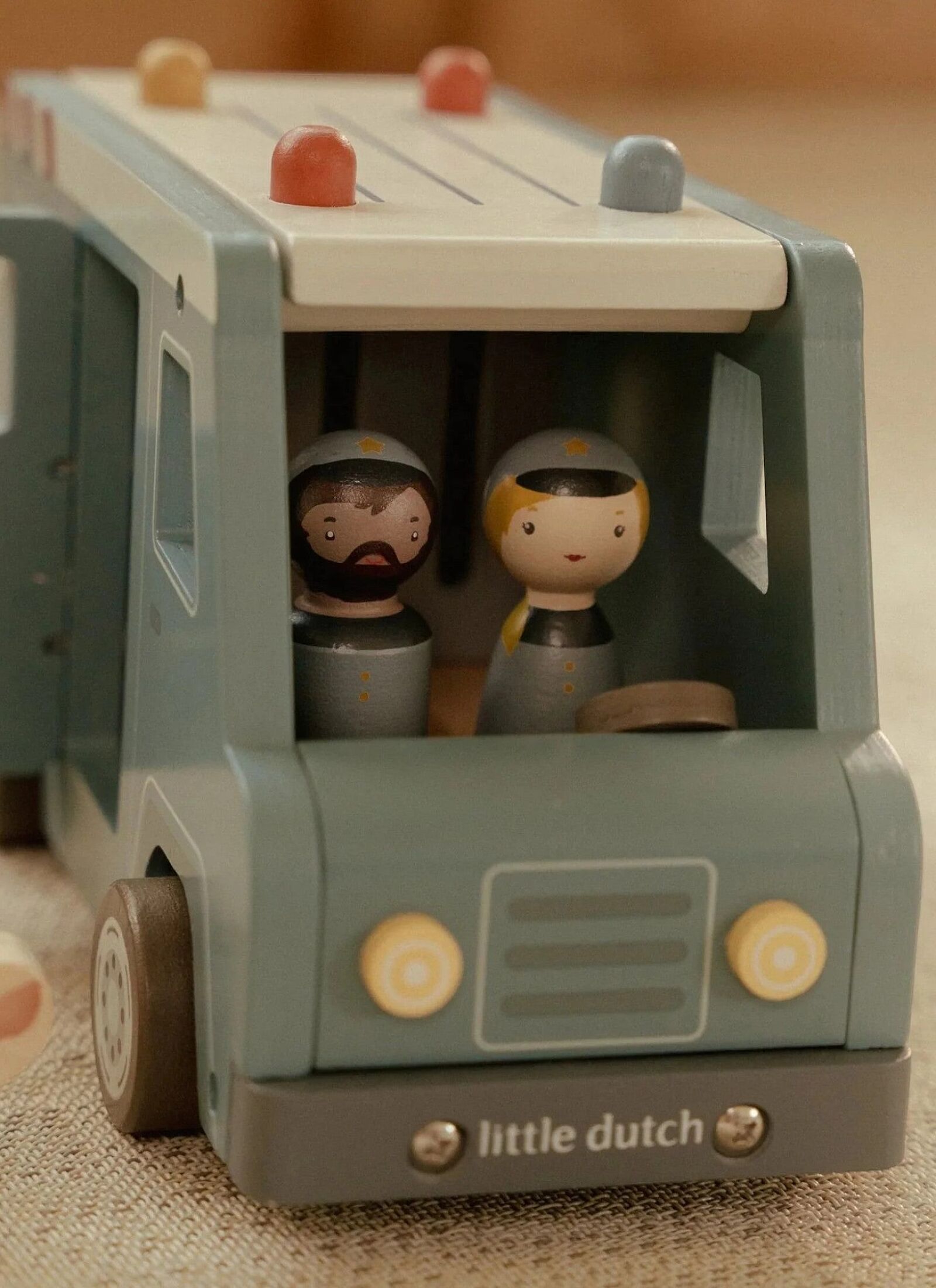 WOODEN POLICE VAN