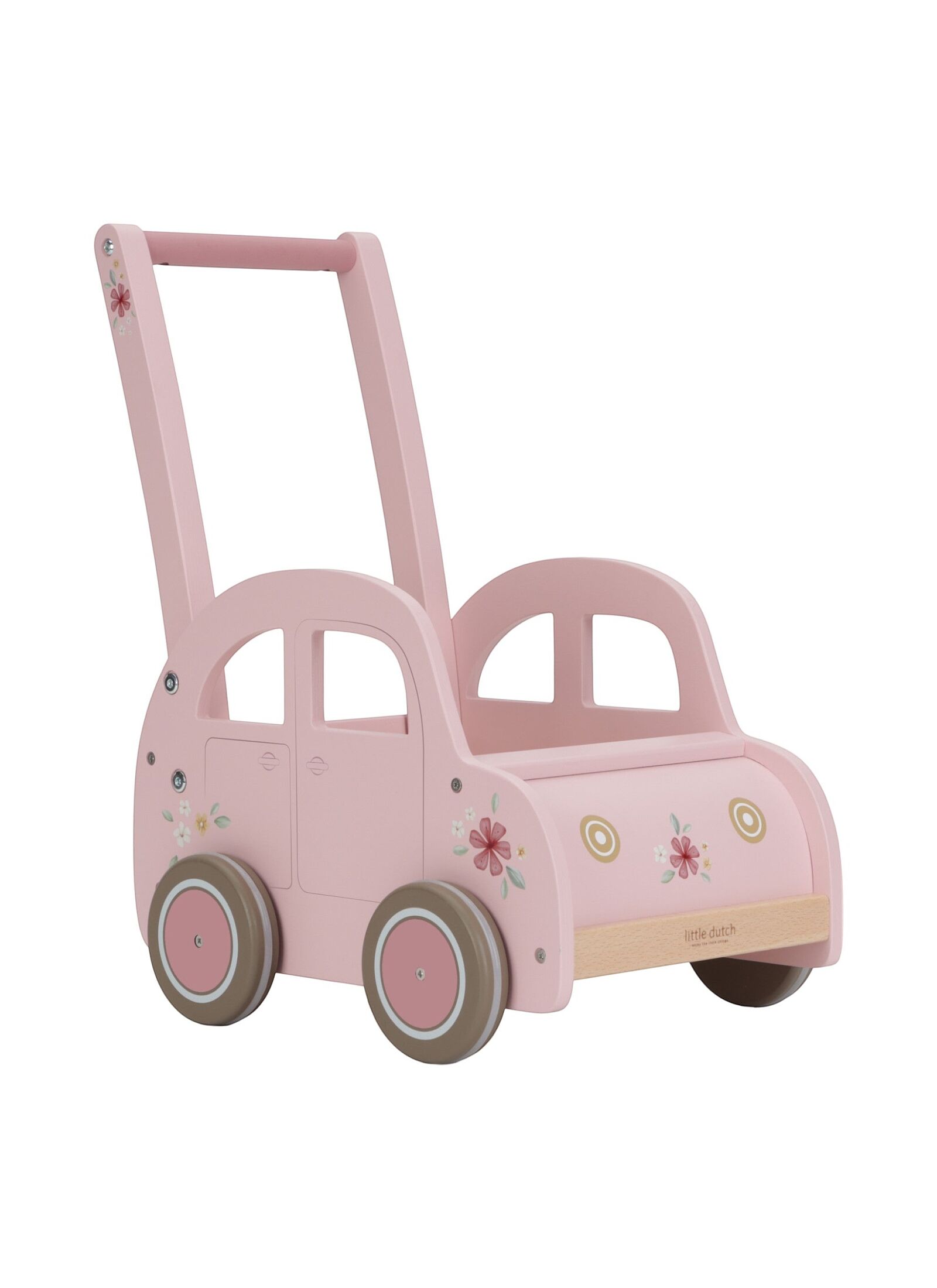 WOODEN STOLLER-WALKER PINK