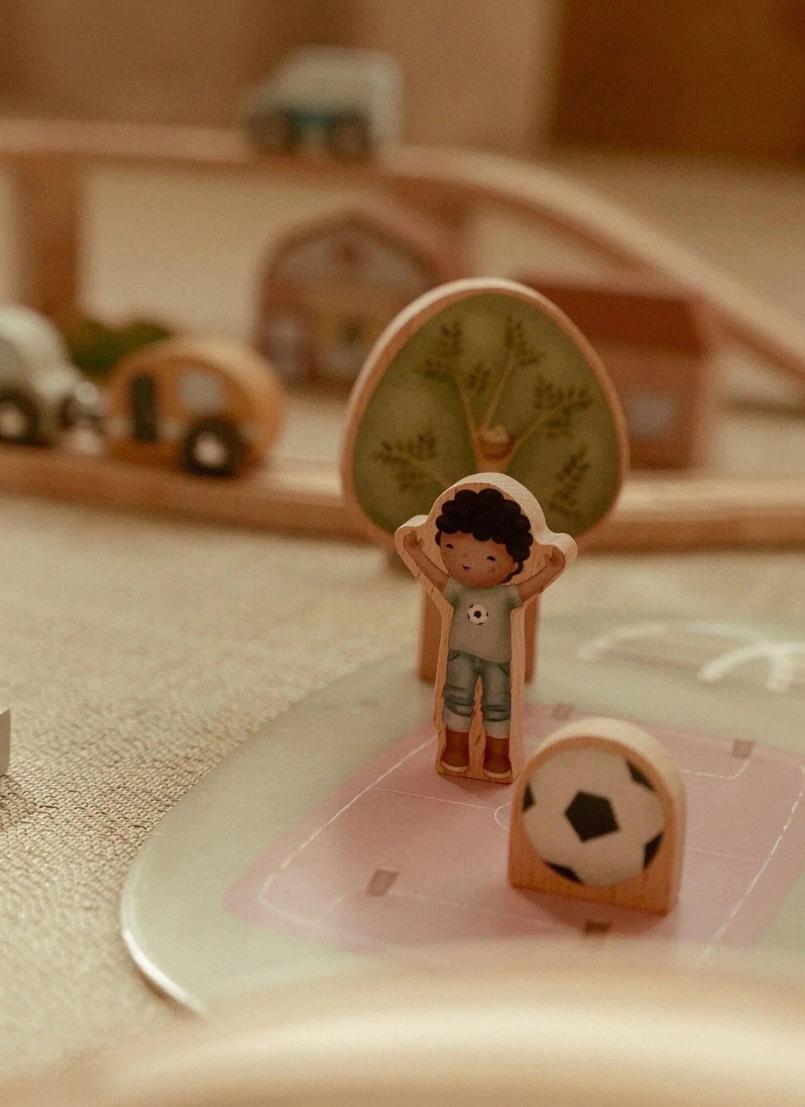 WOODEN RAILWAY TRAIN SET XL