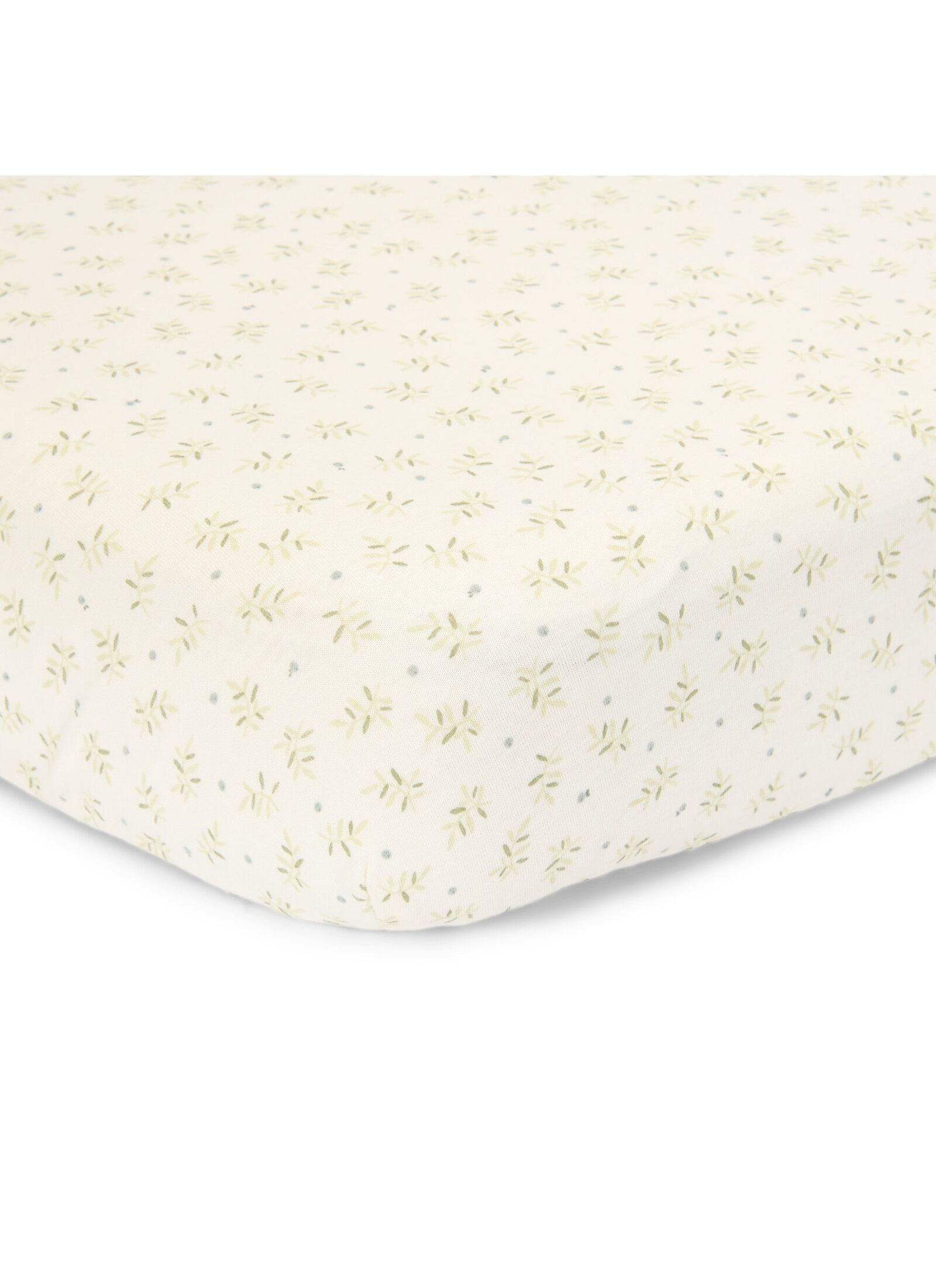 CRADDLE FITTED SHEET BLUEBERRY LEAVES