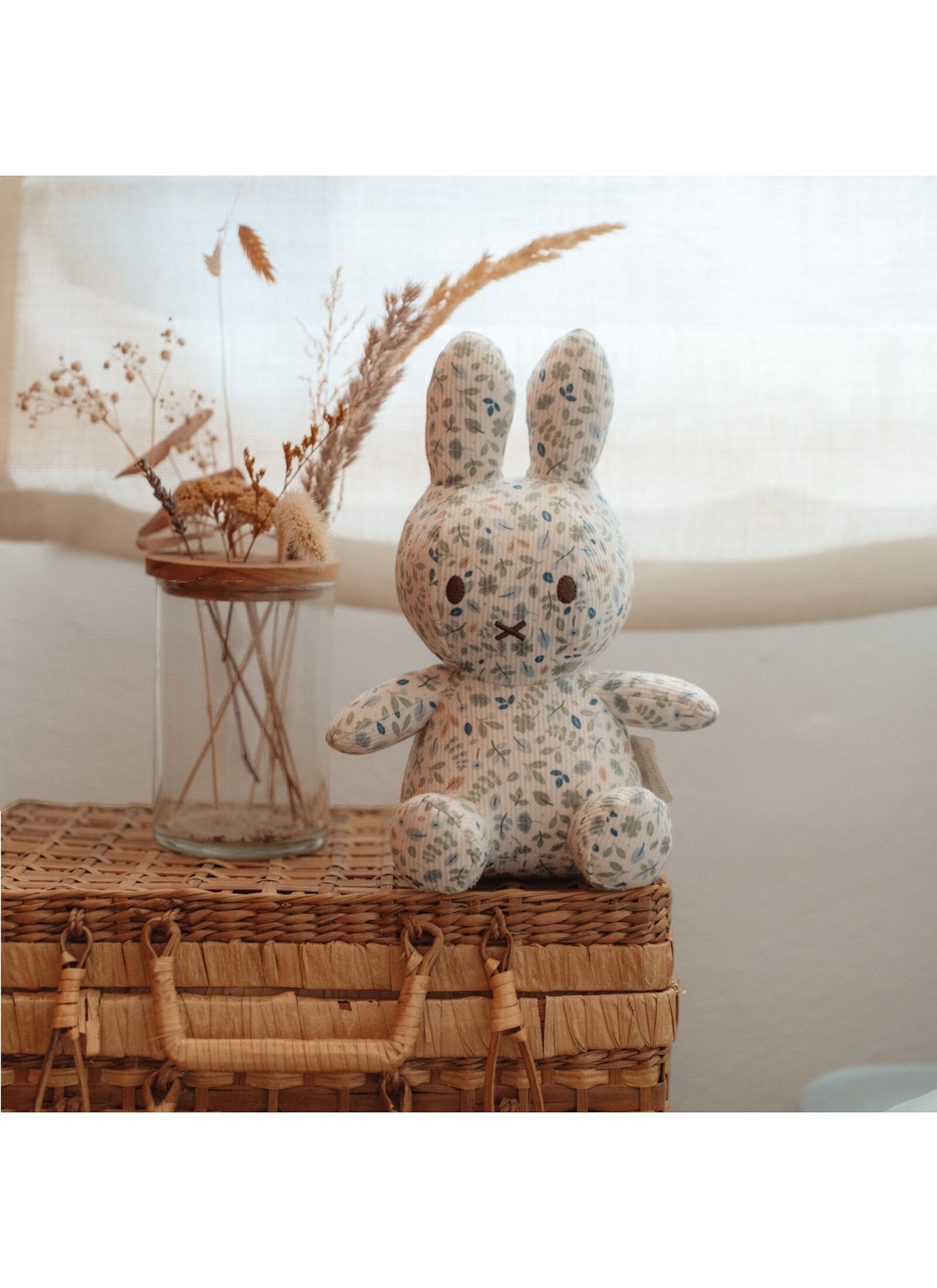 SOFT TOY 20CM MIFFY LUCKY LEAVES ALL OVER
