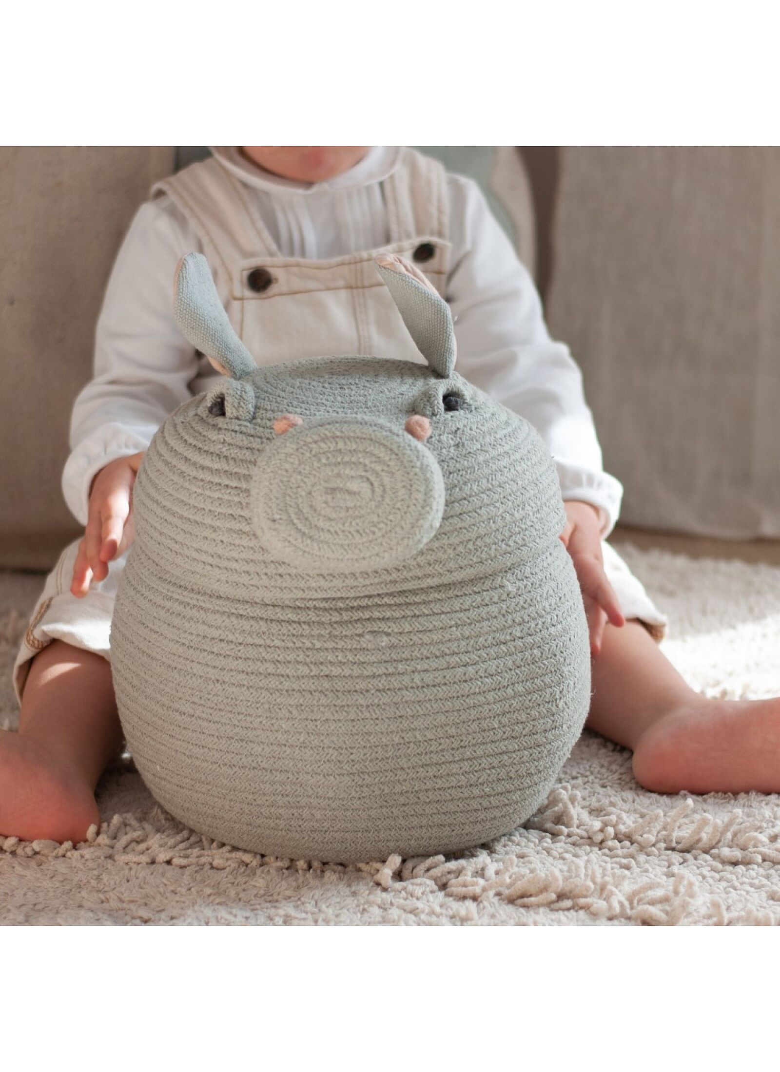 BASKET HENRY THE HIPPO (25X30)