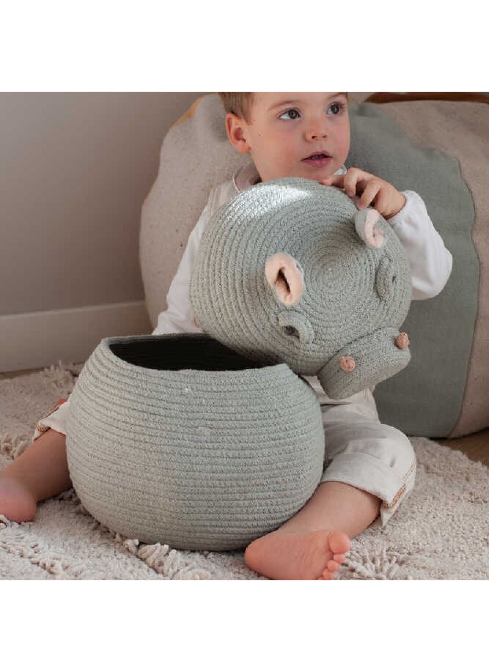 BASKET HENRY THE HIPPO (25X30)