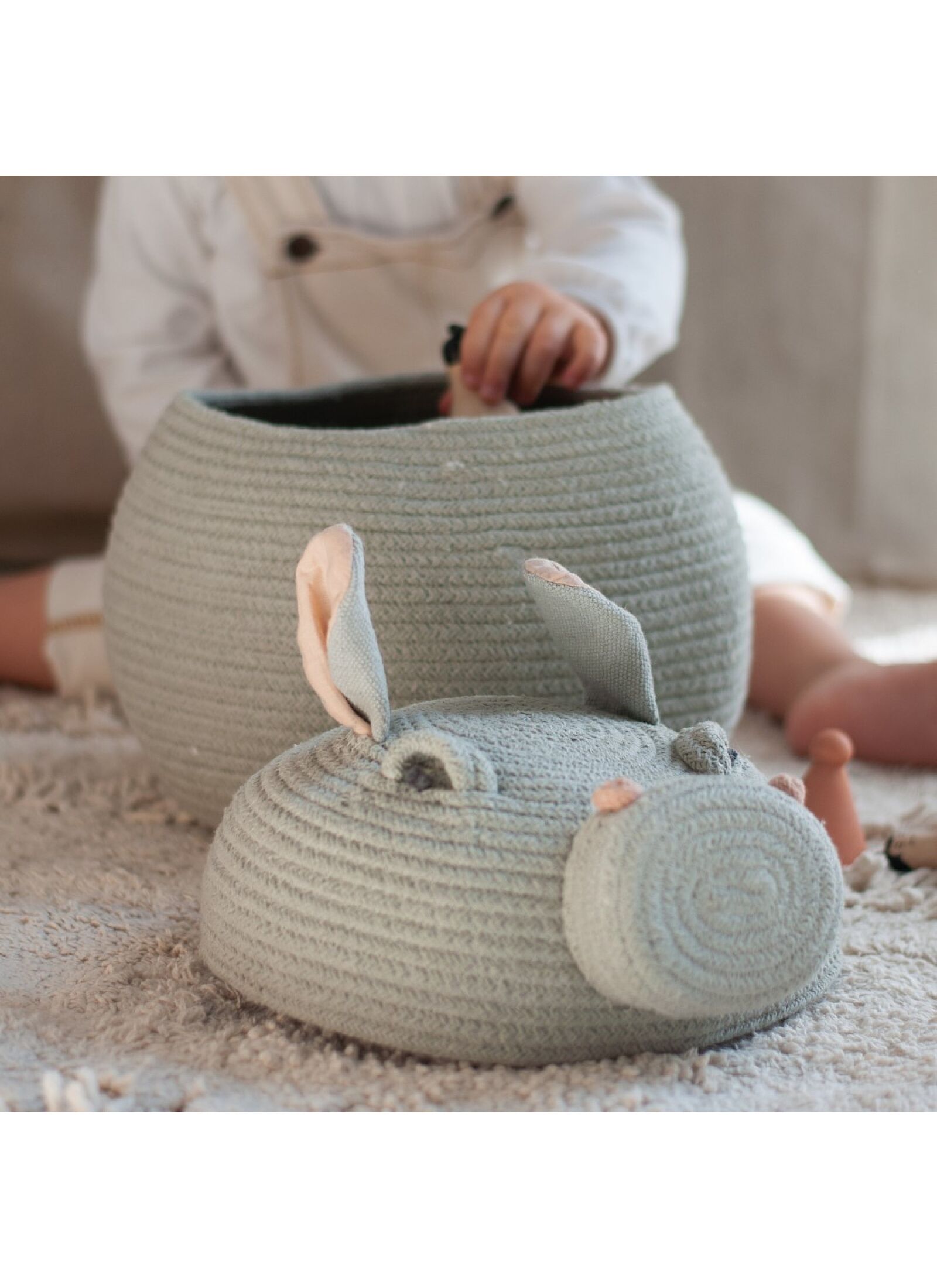 BASKET HENRY THE HIPPO (25X30)